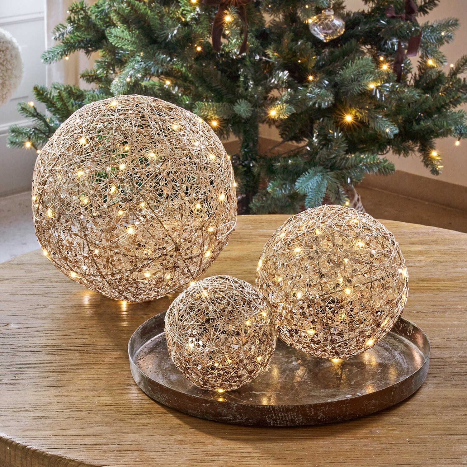 Ledlichtbol set van 3 Casaglam
