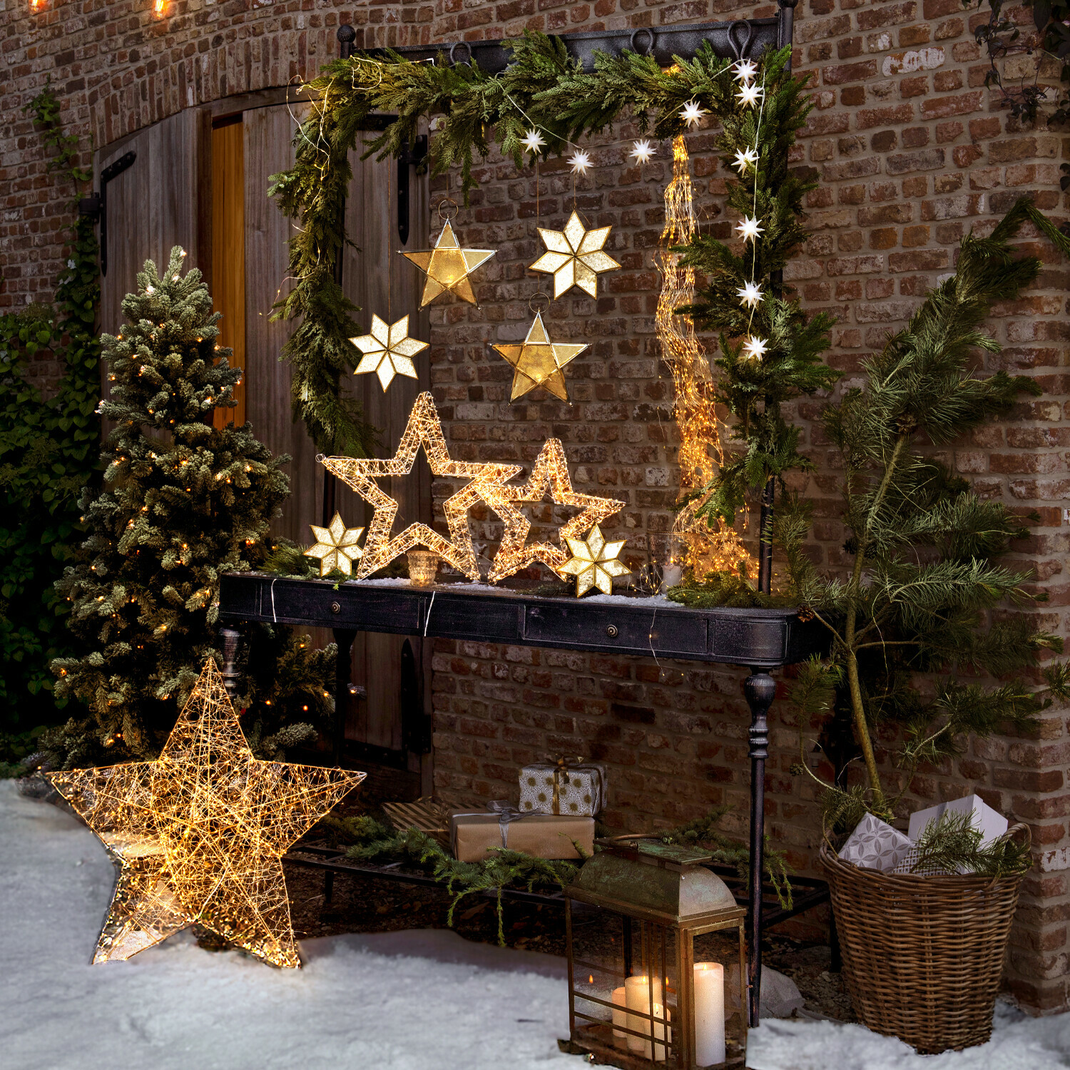 Ster met ledlampjes set van 2 Veralisse