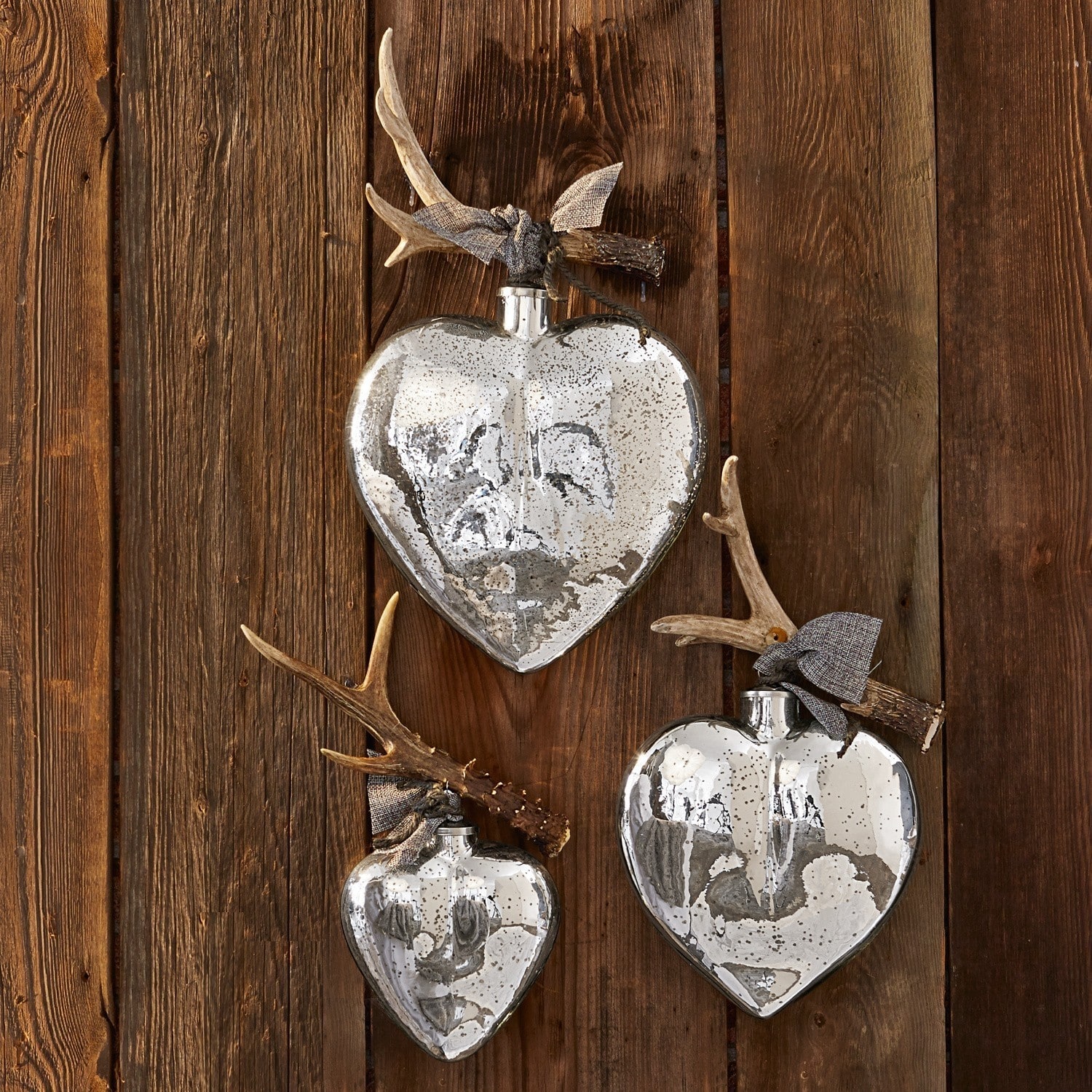 Kerstversiering set van 3 de bon coeur