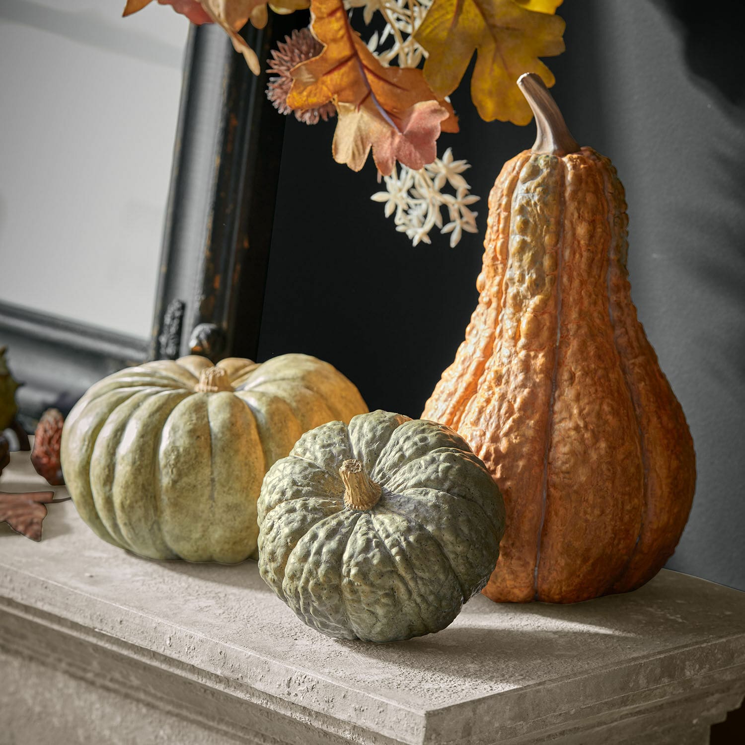 Lot de 3 citrouilles décoratives Raliven