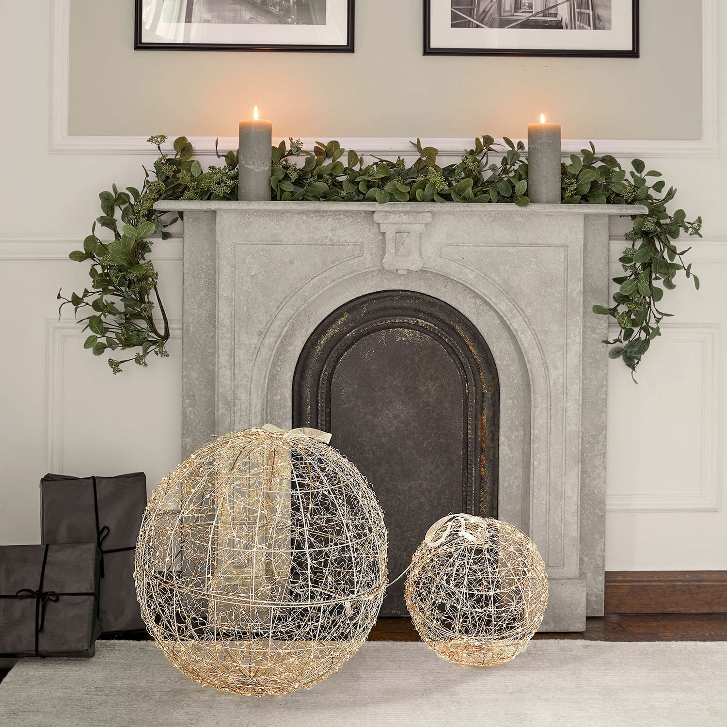Lot de 2 boules LED Ambertin