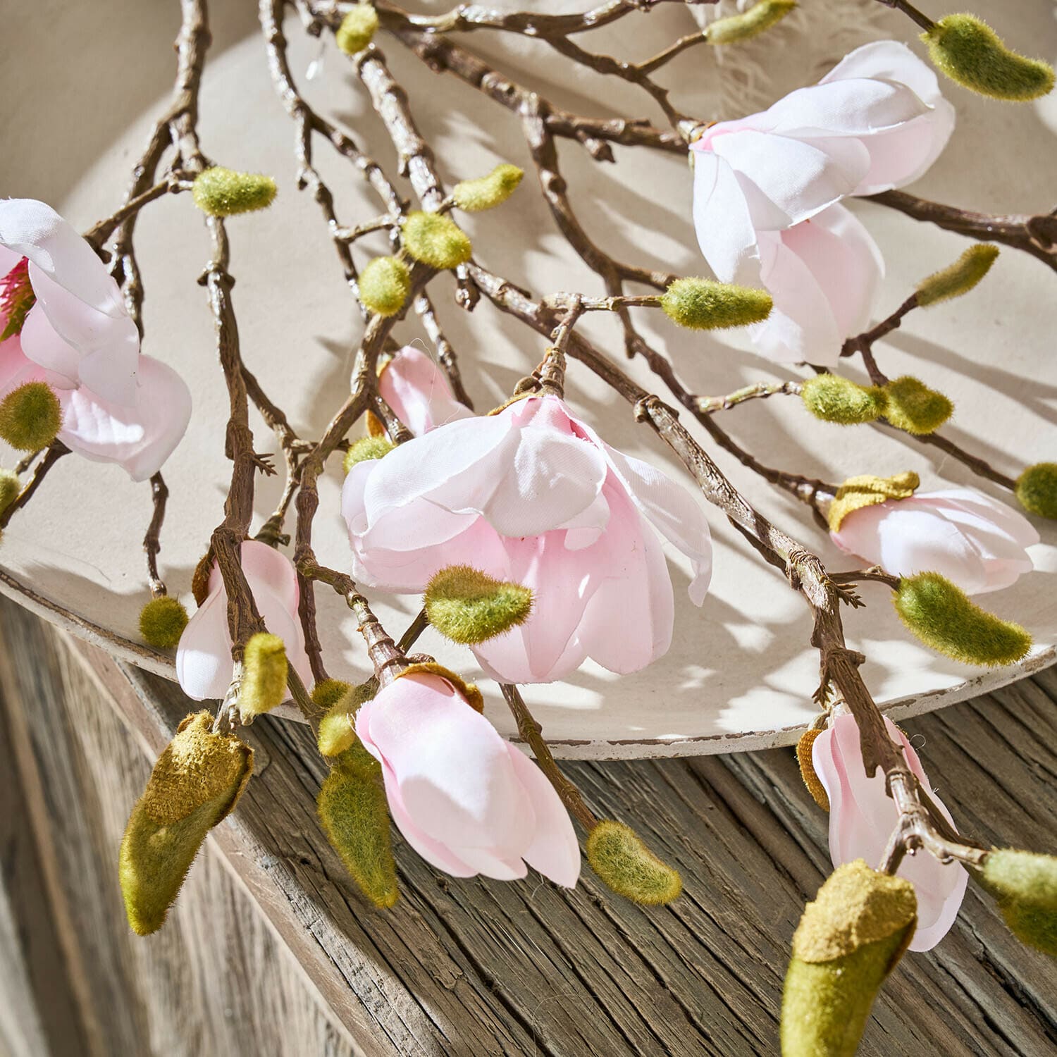 Lot de 2 fleurs décoratives Aurélines