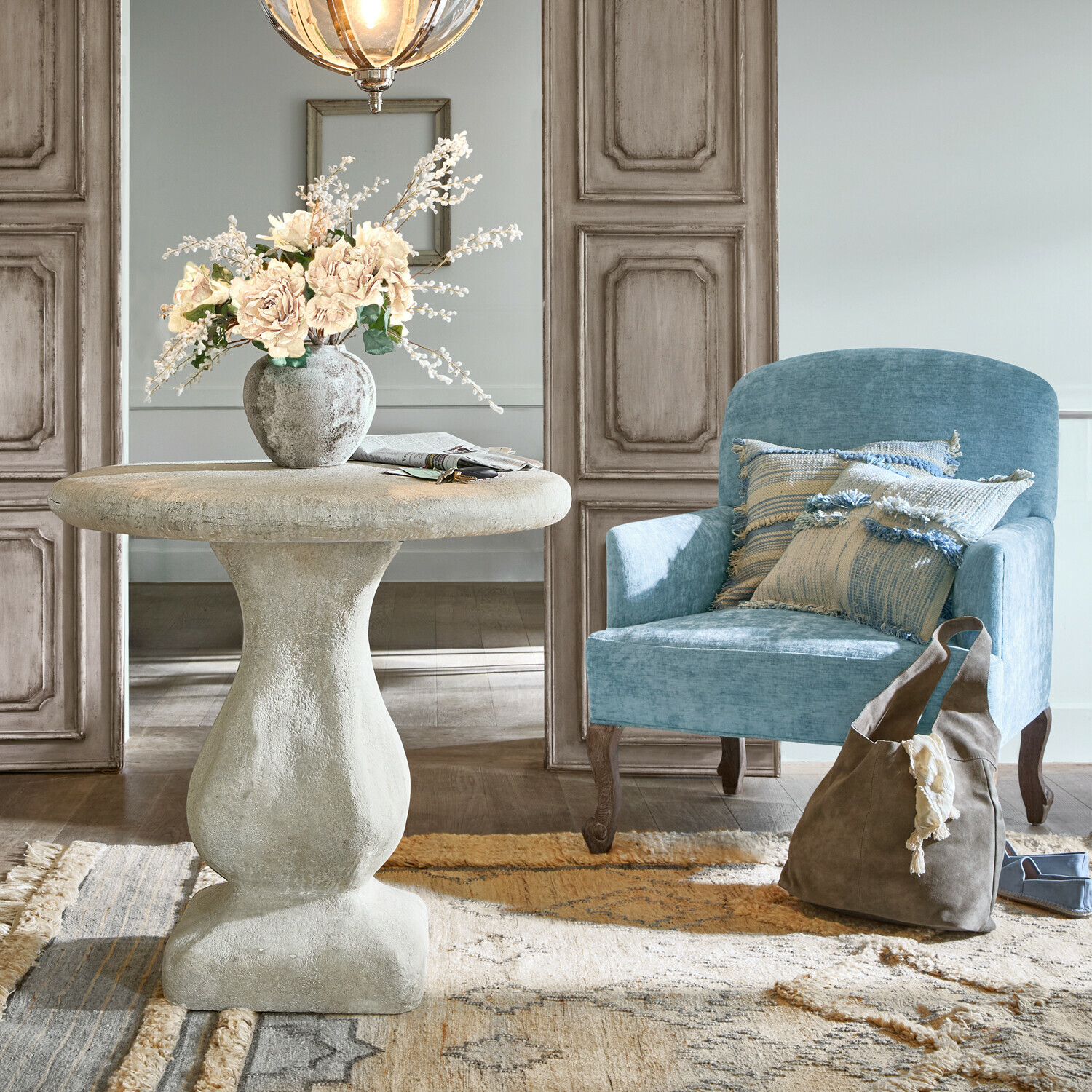 Fauteuil Clairmont Bleu
