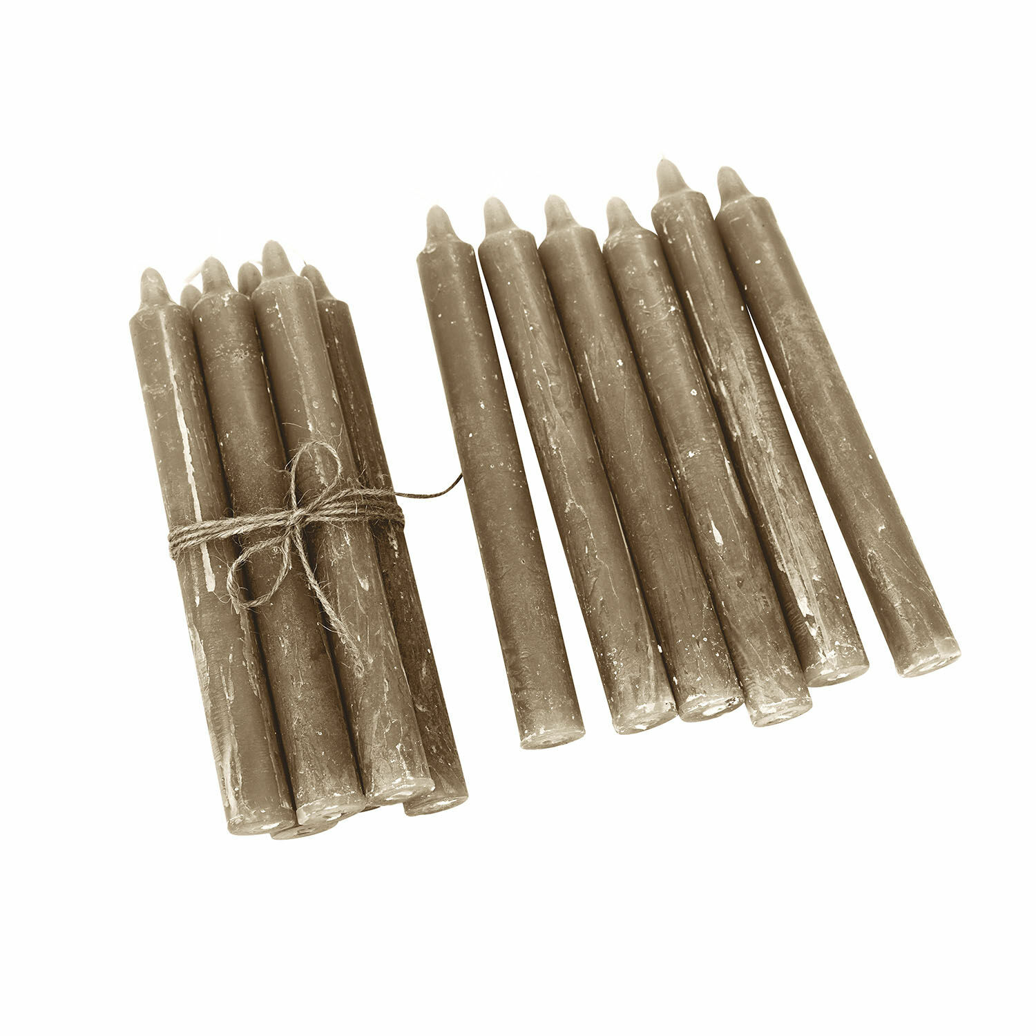 Lot de 12 bougies vert clair en cire, décoration d'intérieur et éclairage chaleureux