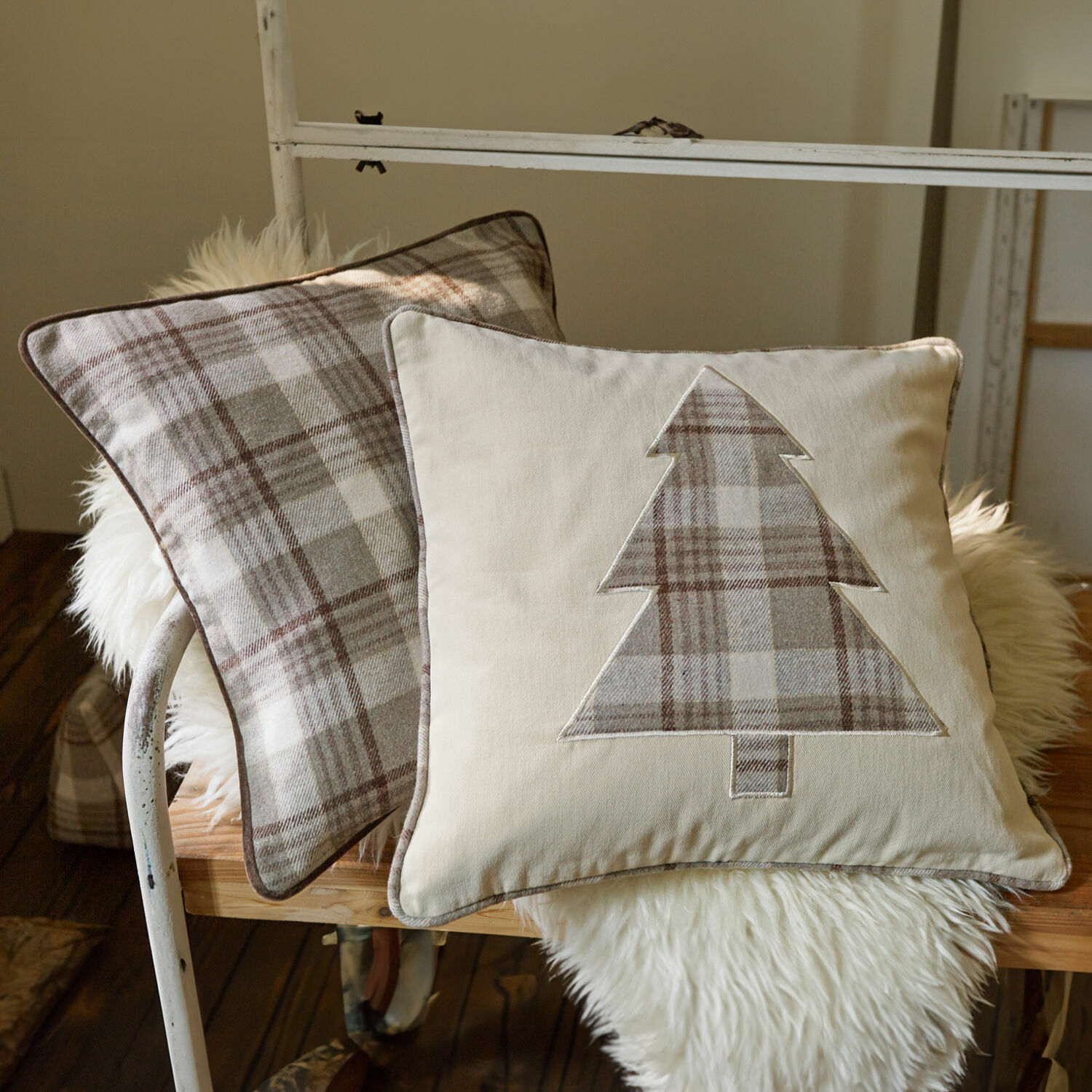 Lot de 2 housses de coussins Ersac