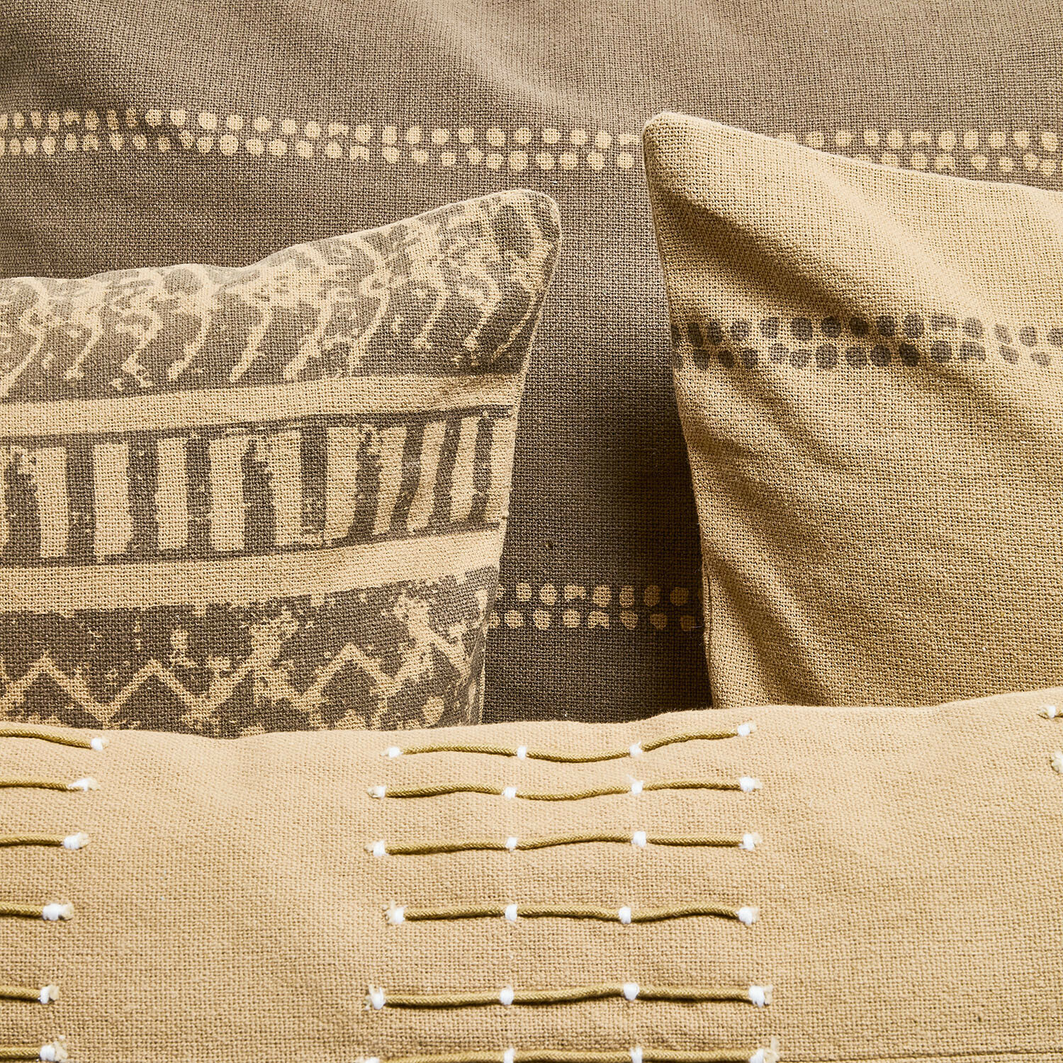 Lot de 4 housses de coussins Patti