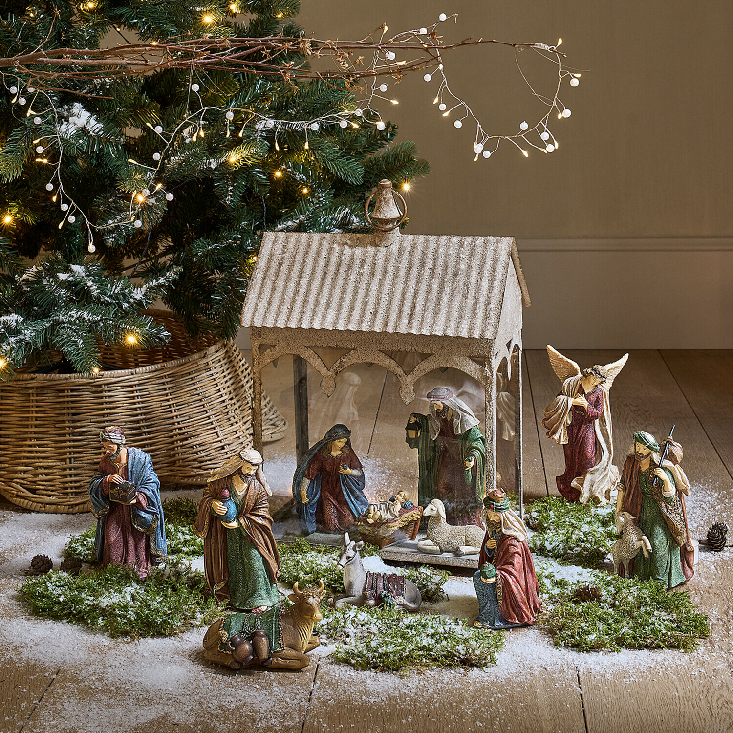 Kerststalfiguren set van 11 Christi Kerststalfiguren set van 11 Christi