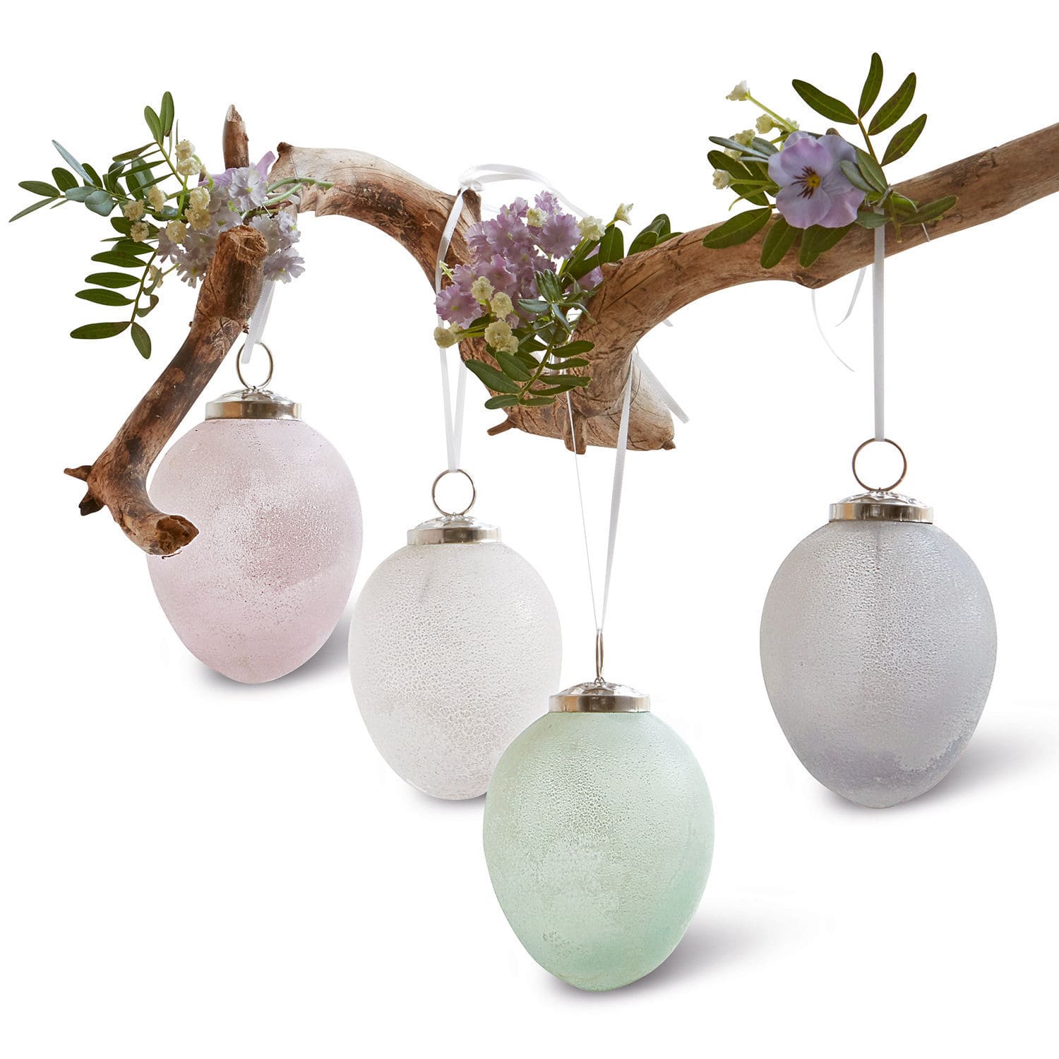 Lot de 4 œufs de Pâques Marble