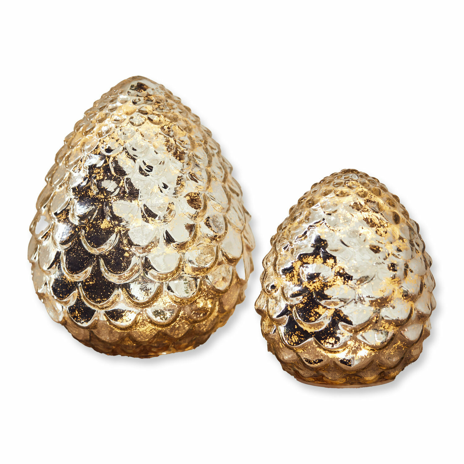 Led-dennenappel set van 2 Ibaque