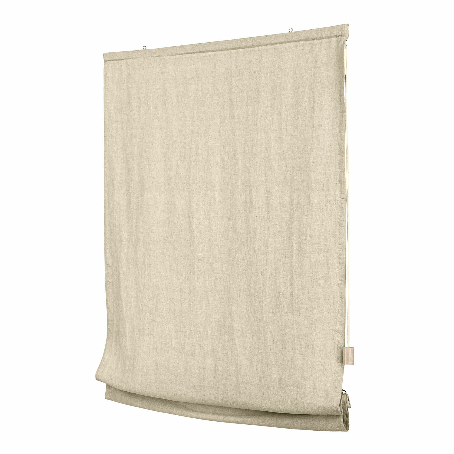 Vouwgordijn Lunavaux Beige linnen rolgordijn, praktische raamdecoratie voor woonkamer en slaapkamer