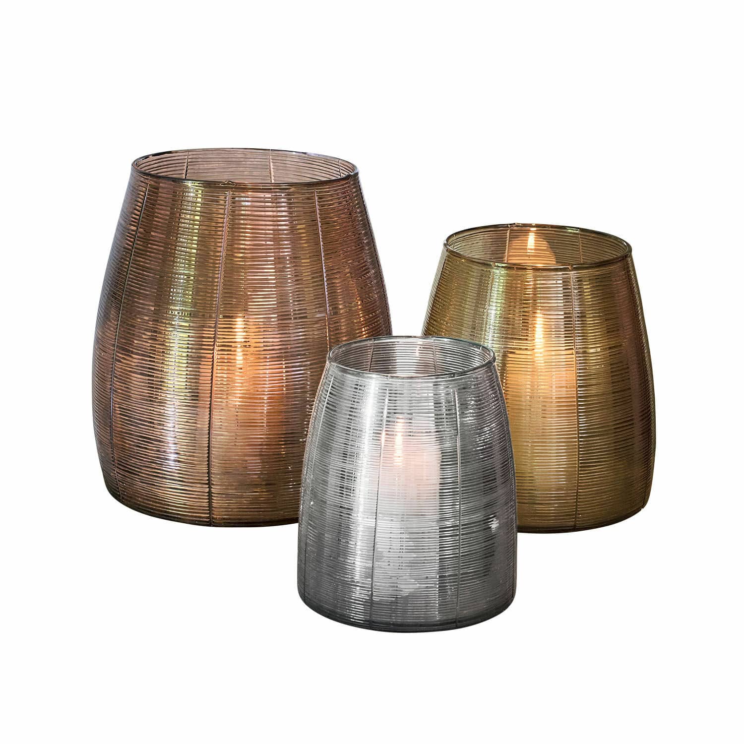 Lot de 3 photophores Uvenar