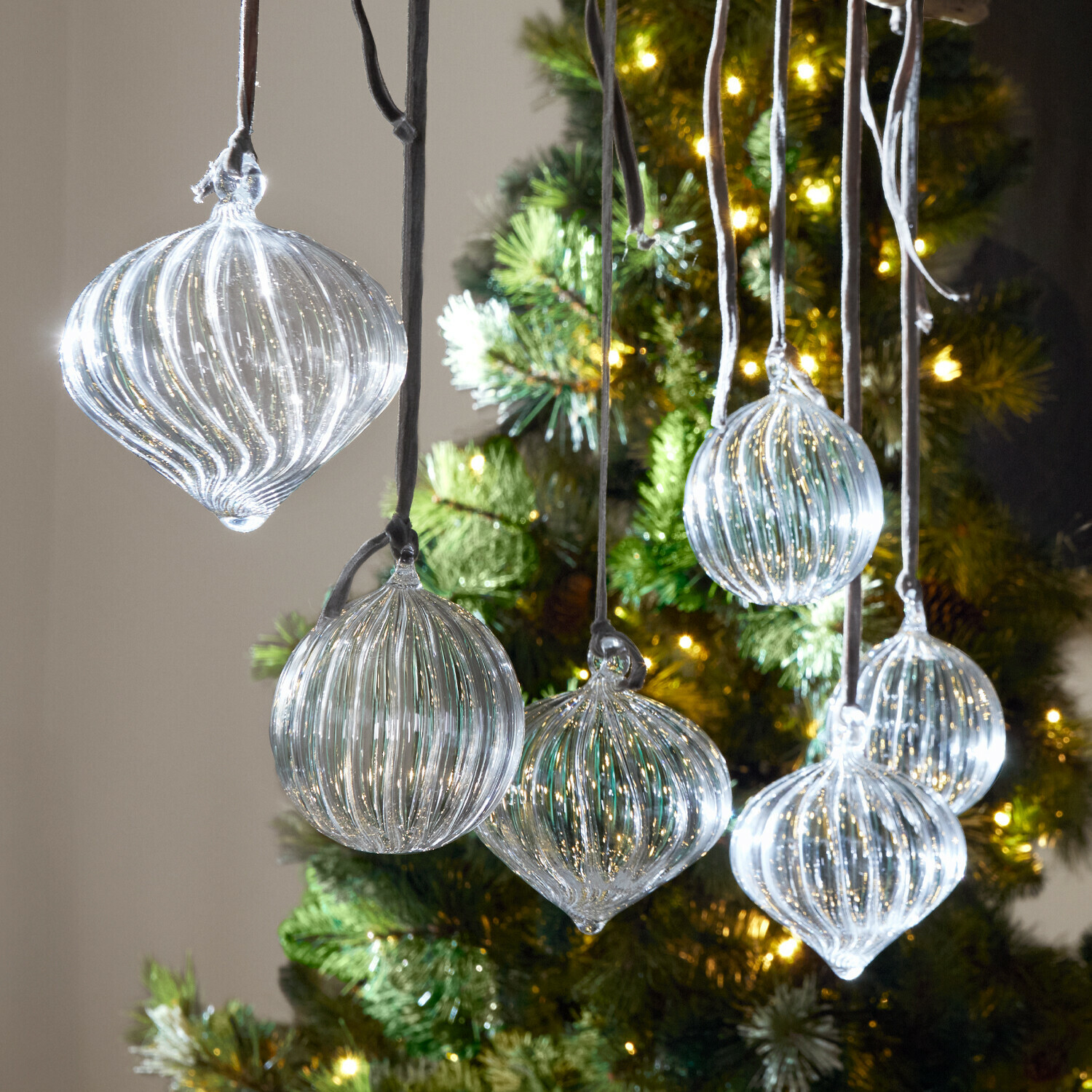 Lot de 6 boules de Noël Bavella