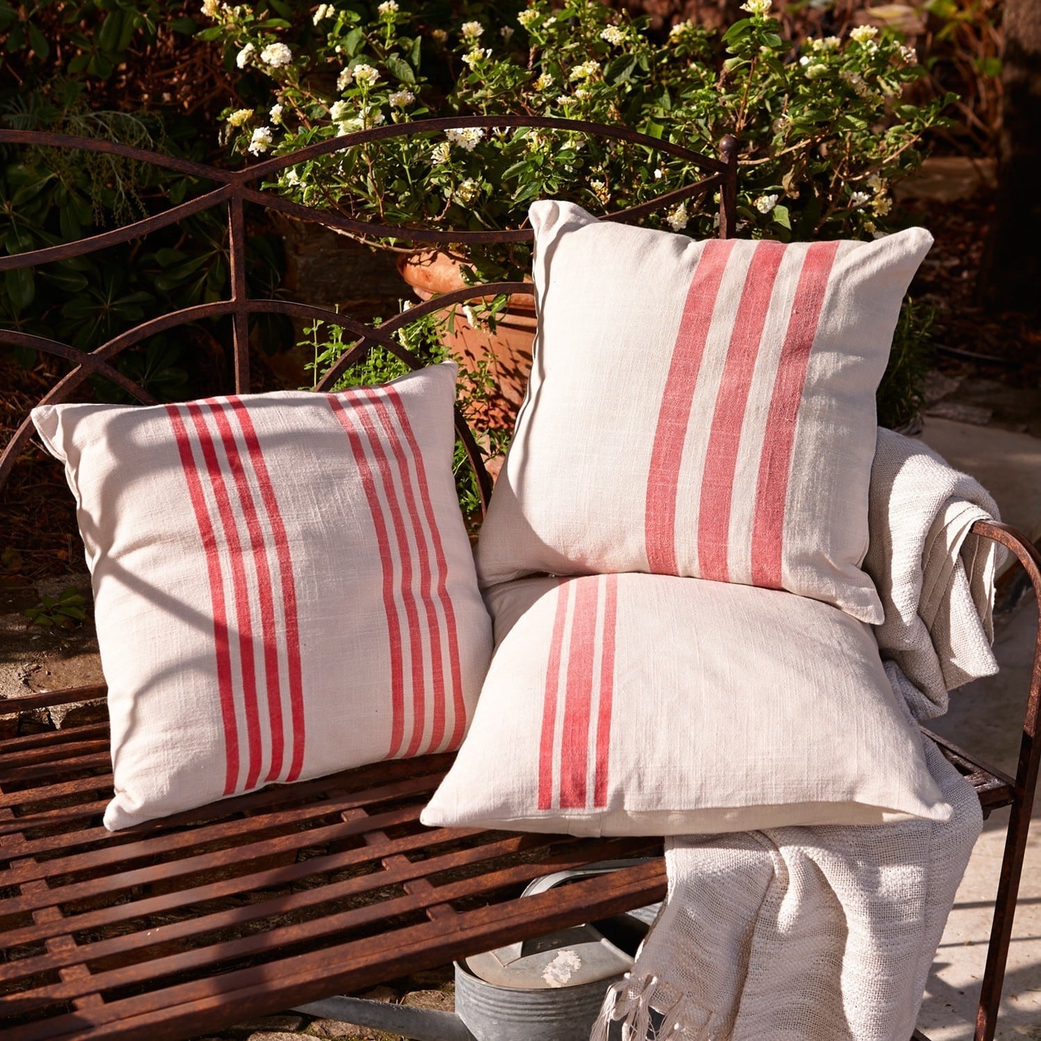 Lot de 3 housses de coussins Rosano