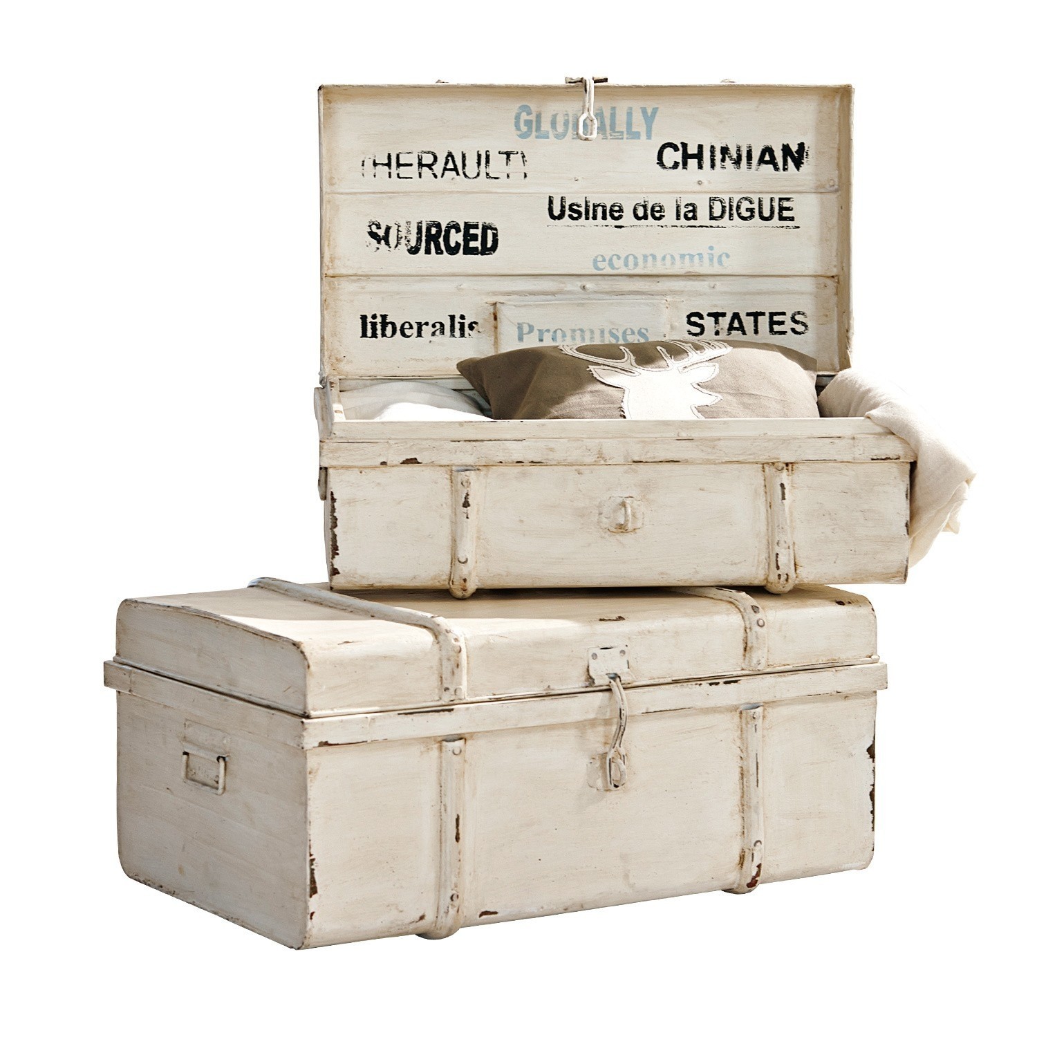 Lot de 2 malles Riga