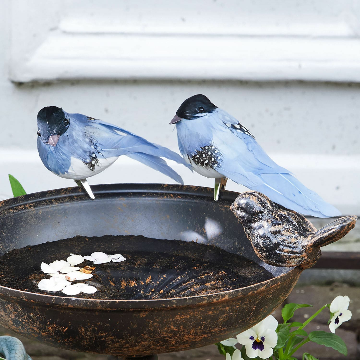 Lot de 2 oiseaux décoratifs Penelopé