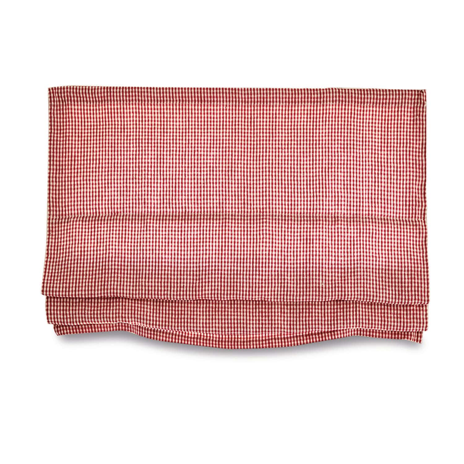 Store bateau Aude Torchon en coton rouge et blanc à carreaux, textile de cuisine pratique et décoratif