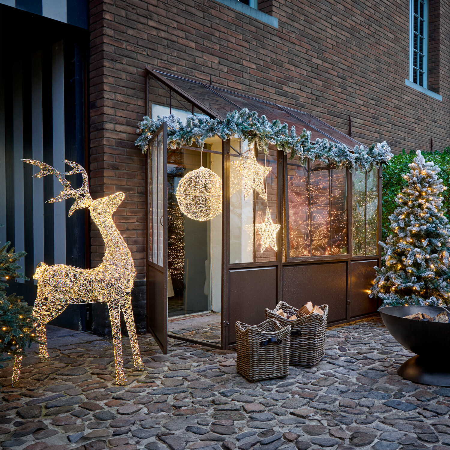 Ster met ledlampjes set van 2 Brightens