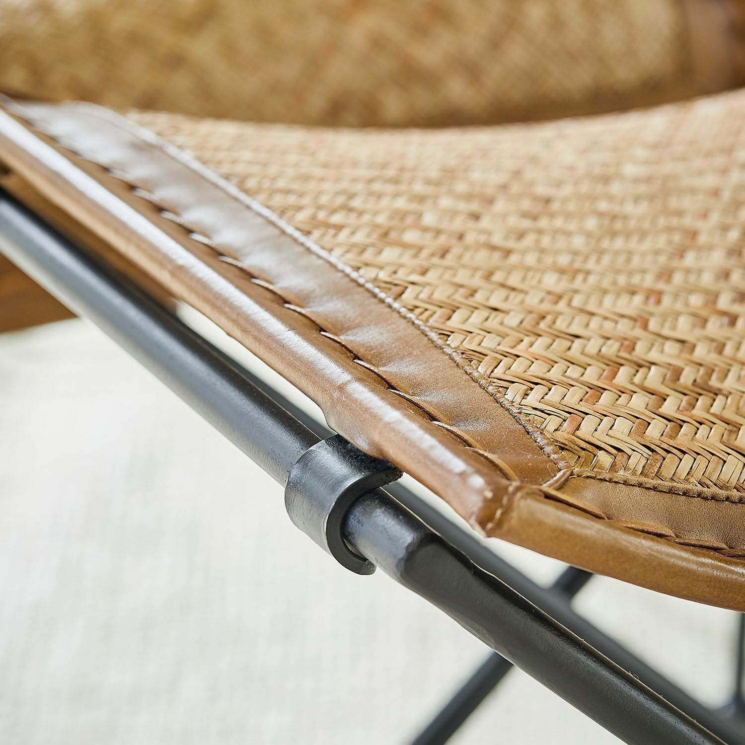 Chaise avec tabouret Dauvron