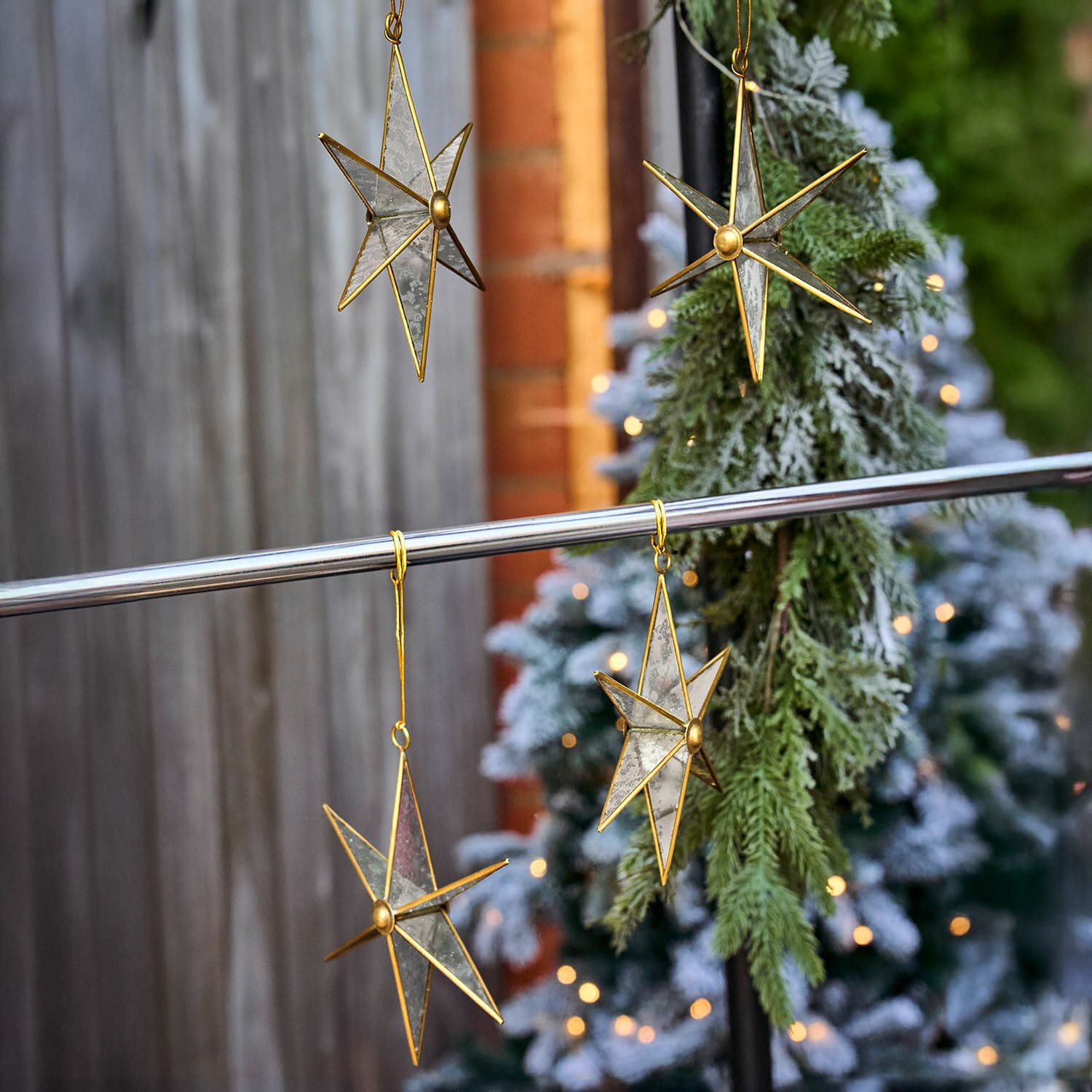 Lot de 4 décorations à suspendre Zaydan