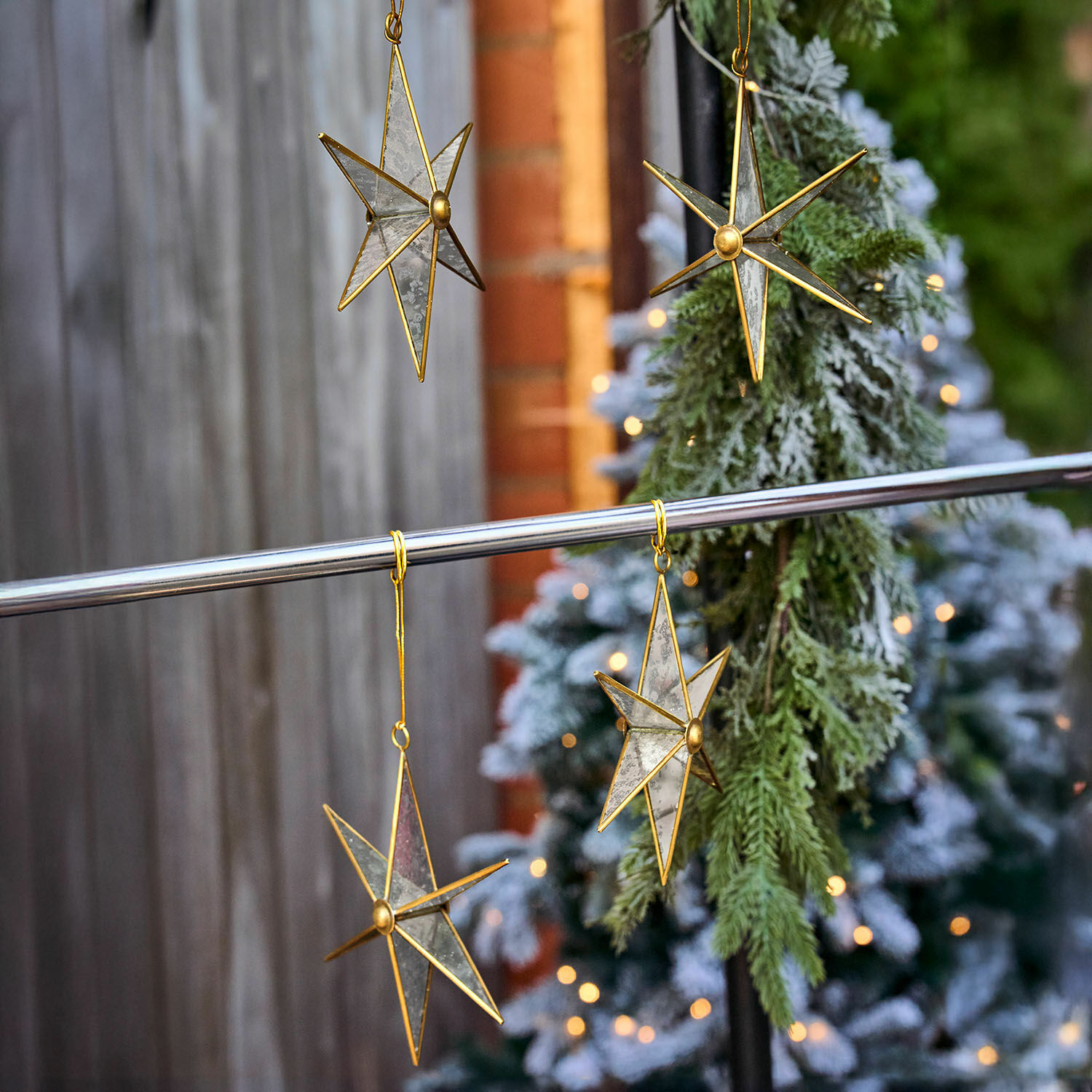 Lot de 4 décorations à suspendre Zaydan