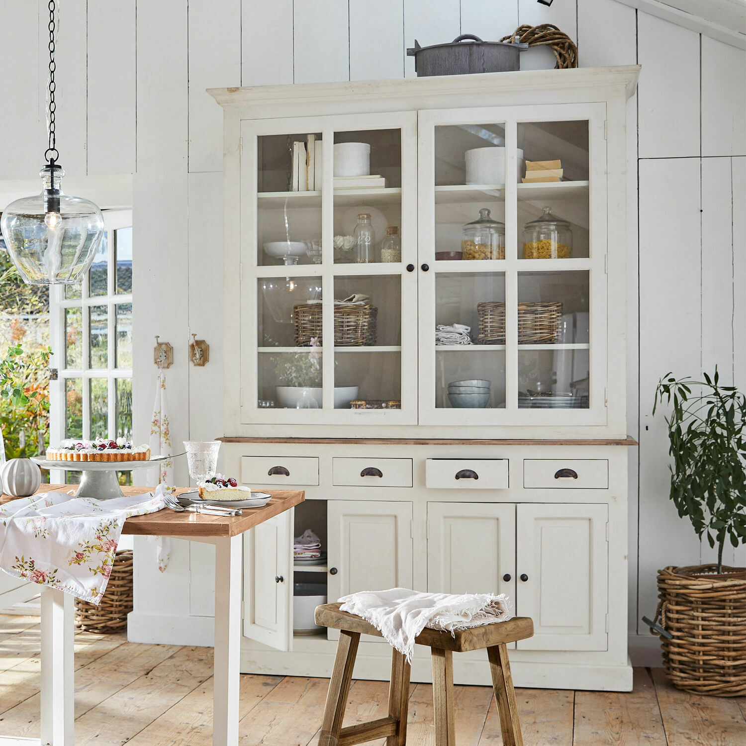 Armoire Murale Rétro En Verre Avec étagères Amovibles - Pour Salon, Bureau, Cuisine, Salle De Bain (blanc A4) - 7