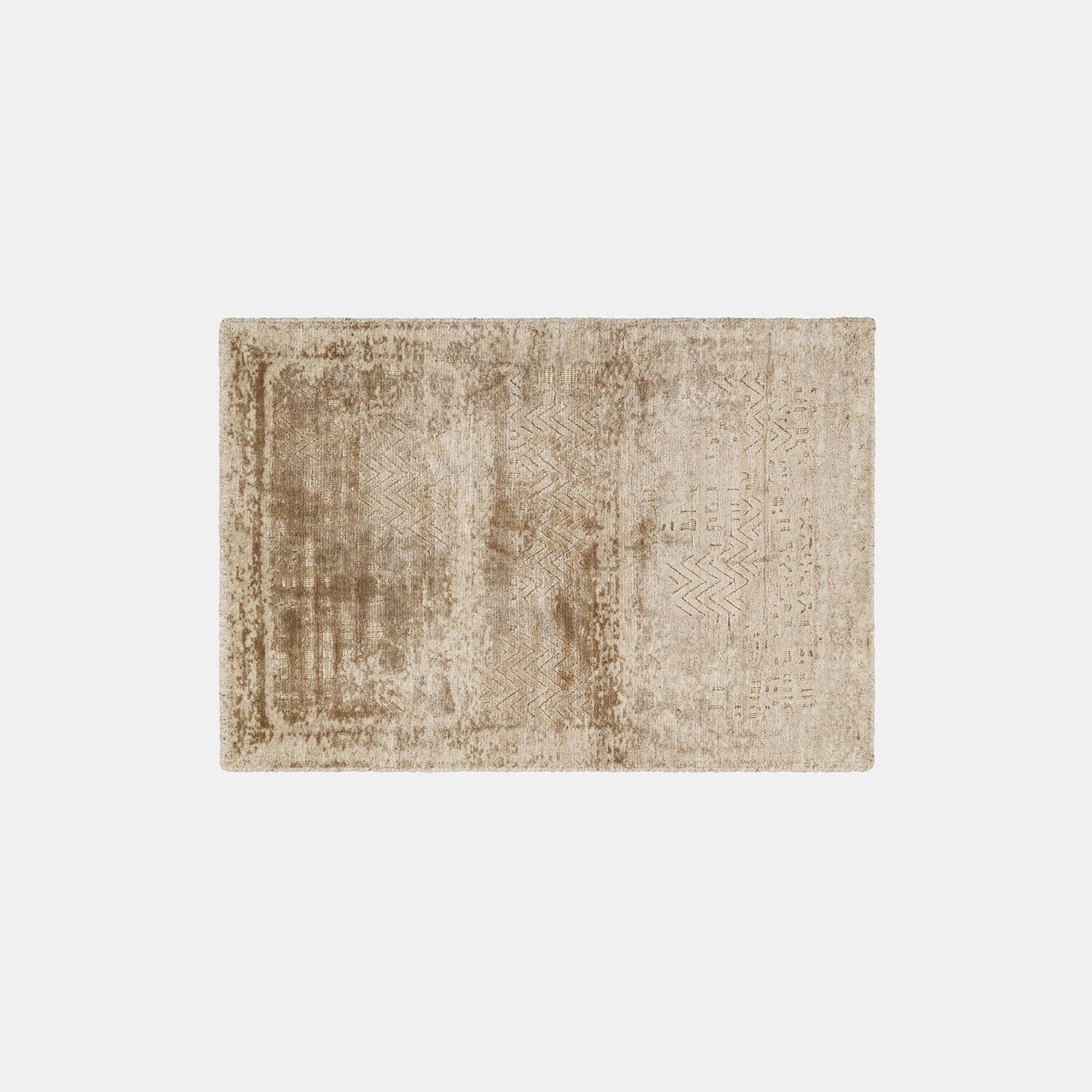 Vloerkleed Ashmere Beige vloerkleed met subtiel patroon en zachte textuur, perfect voor woonkamer en slaapkamer