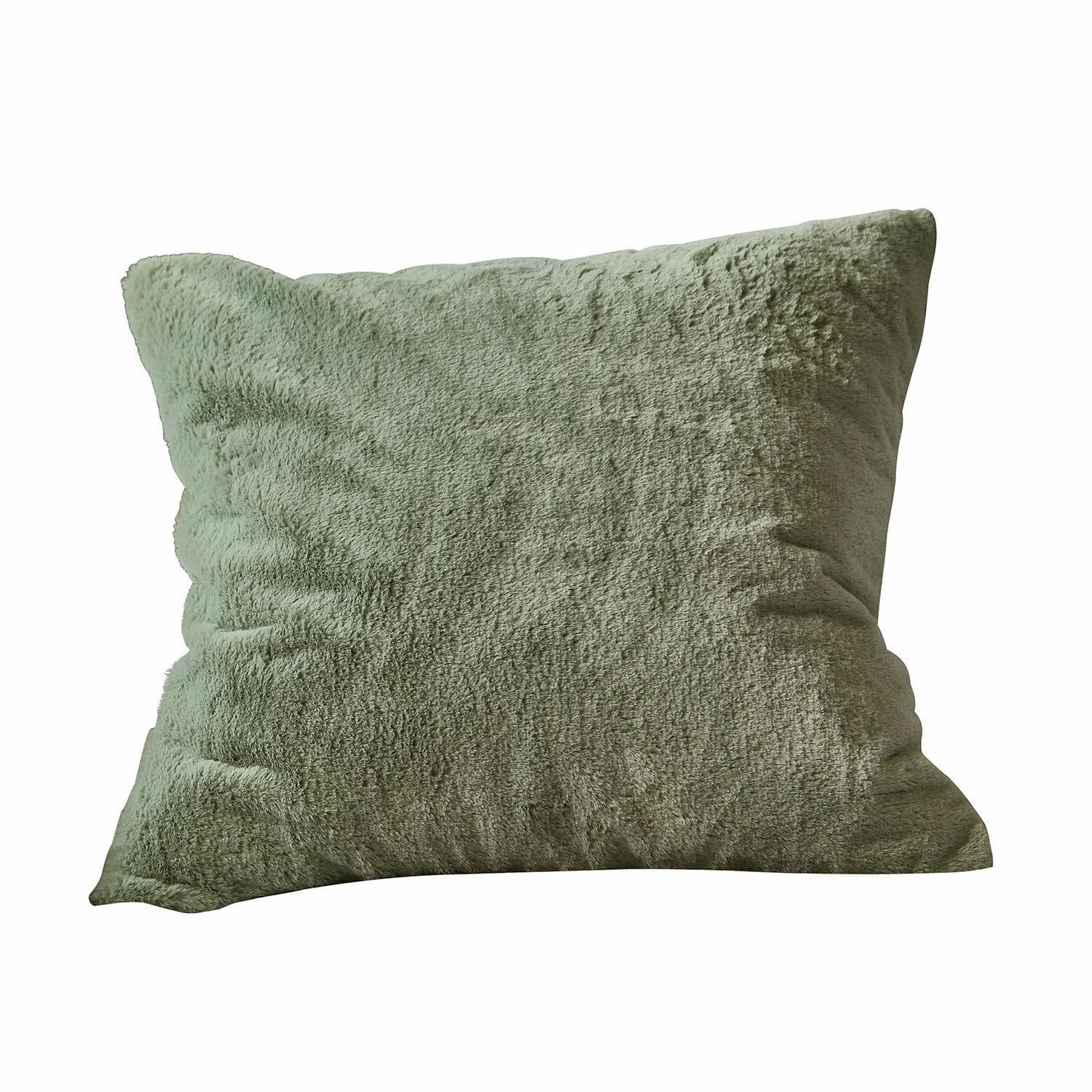 Housse de coussin Léorienne Coussin décoratif vert en tissu pelucheux doux pour salon et chambre à coucher