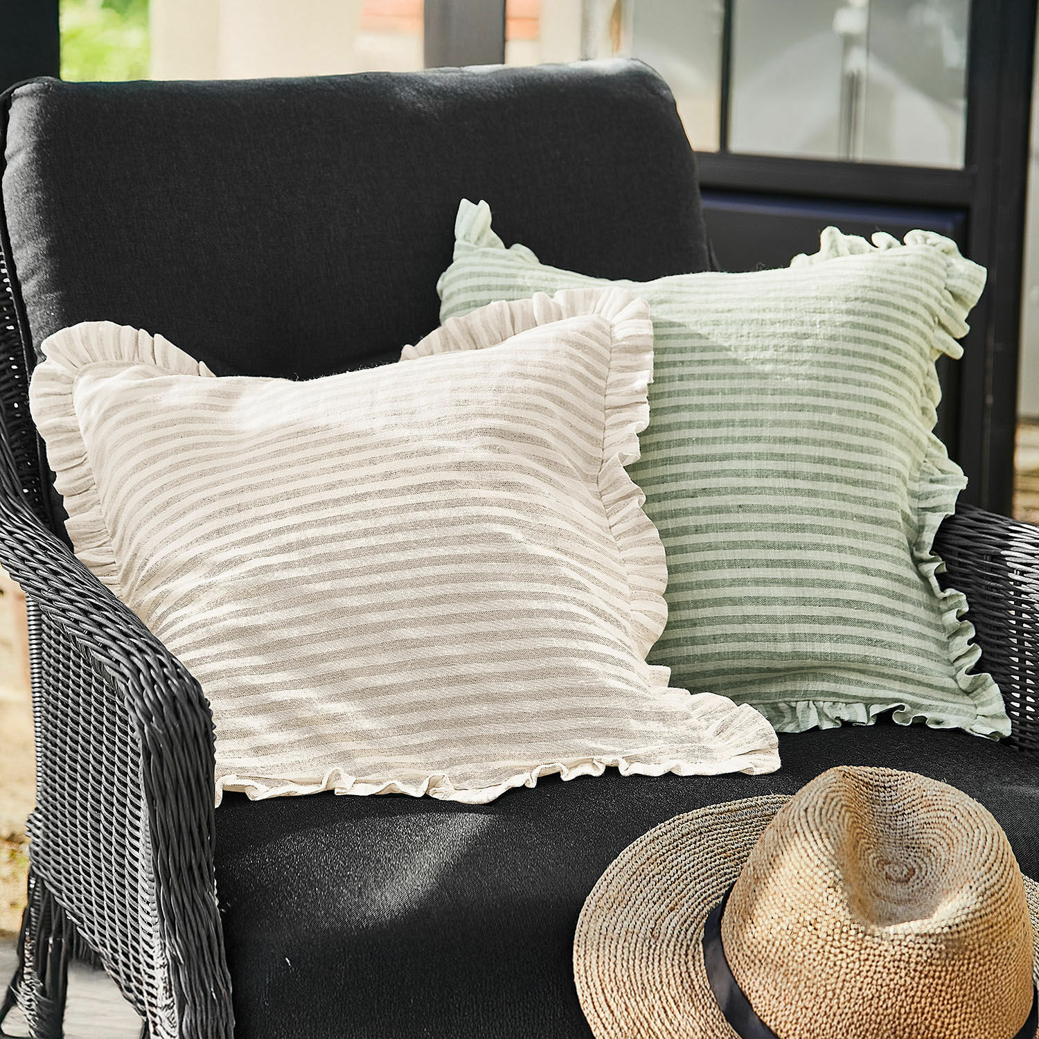 Lot de 2 housses de coussins Brenda
