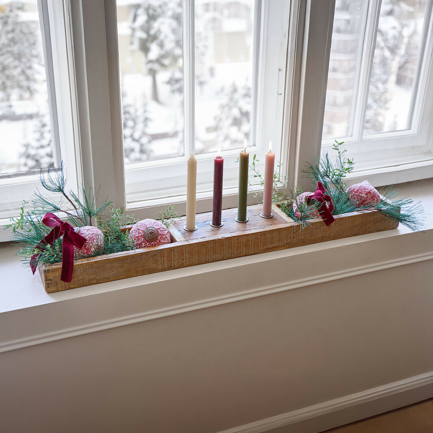 Kerstbal set van 4 Ysavelle