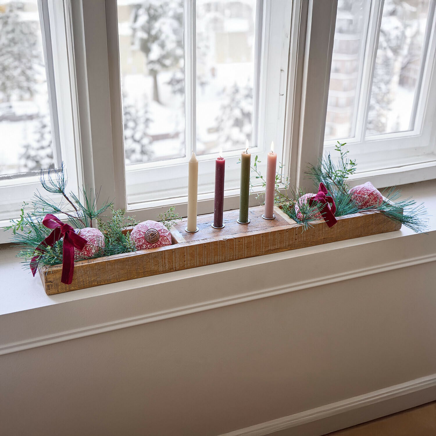 Kerstbal set van 4 Ysavelle