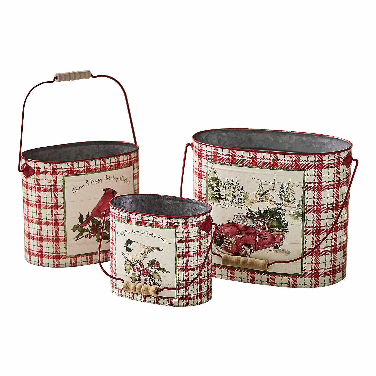 Lot de 3 cache-pots Fuzzy