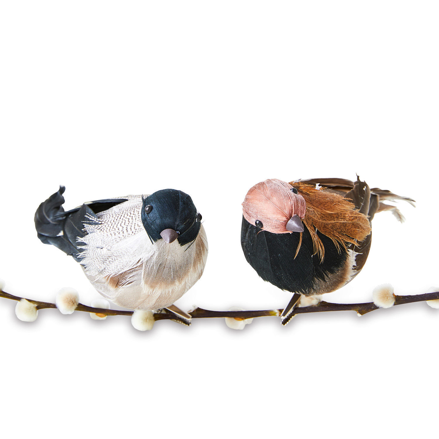 Lot de 2 oiseaux décoratifs Harera