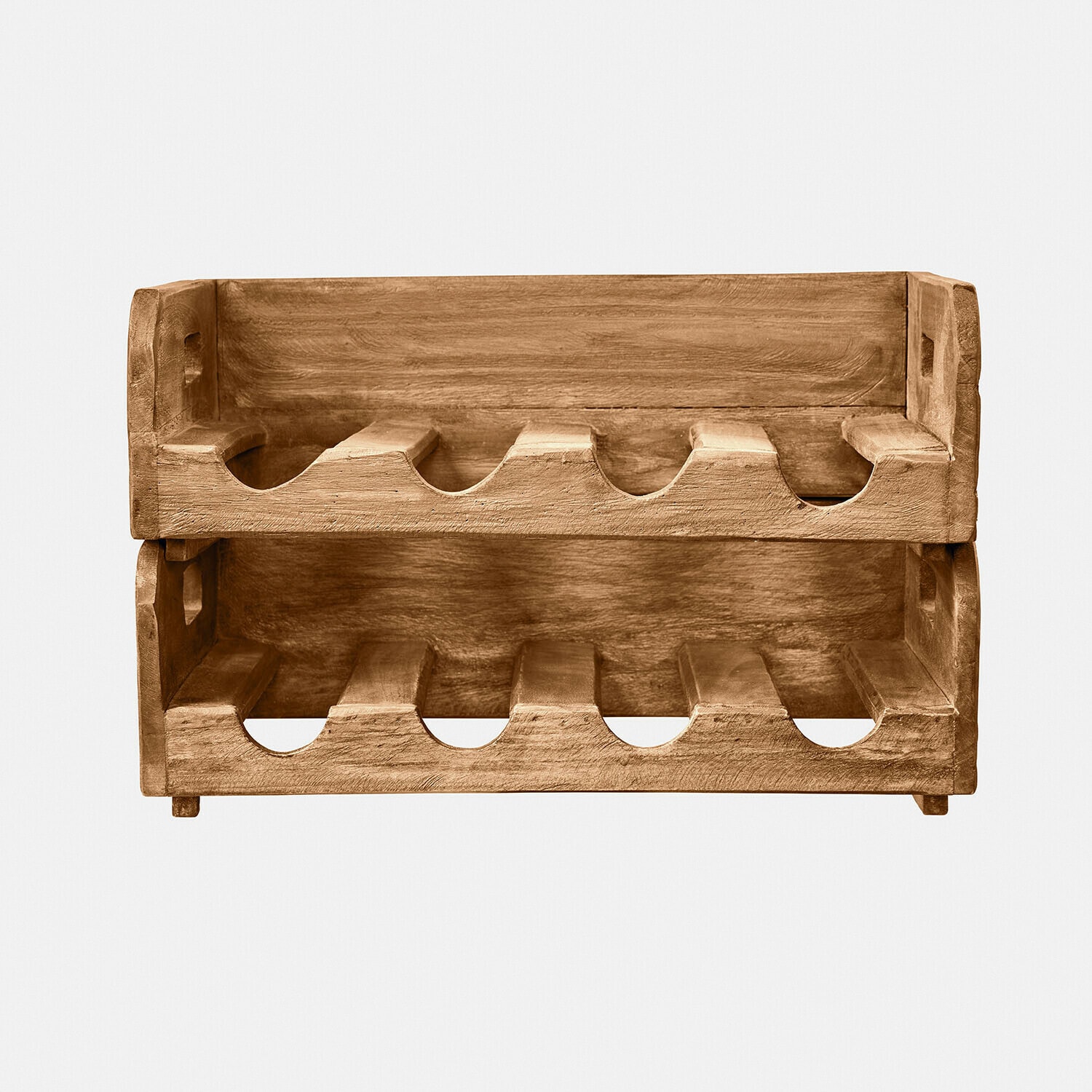 Flessenhouder set van 2 Crestwooden