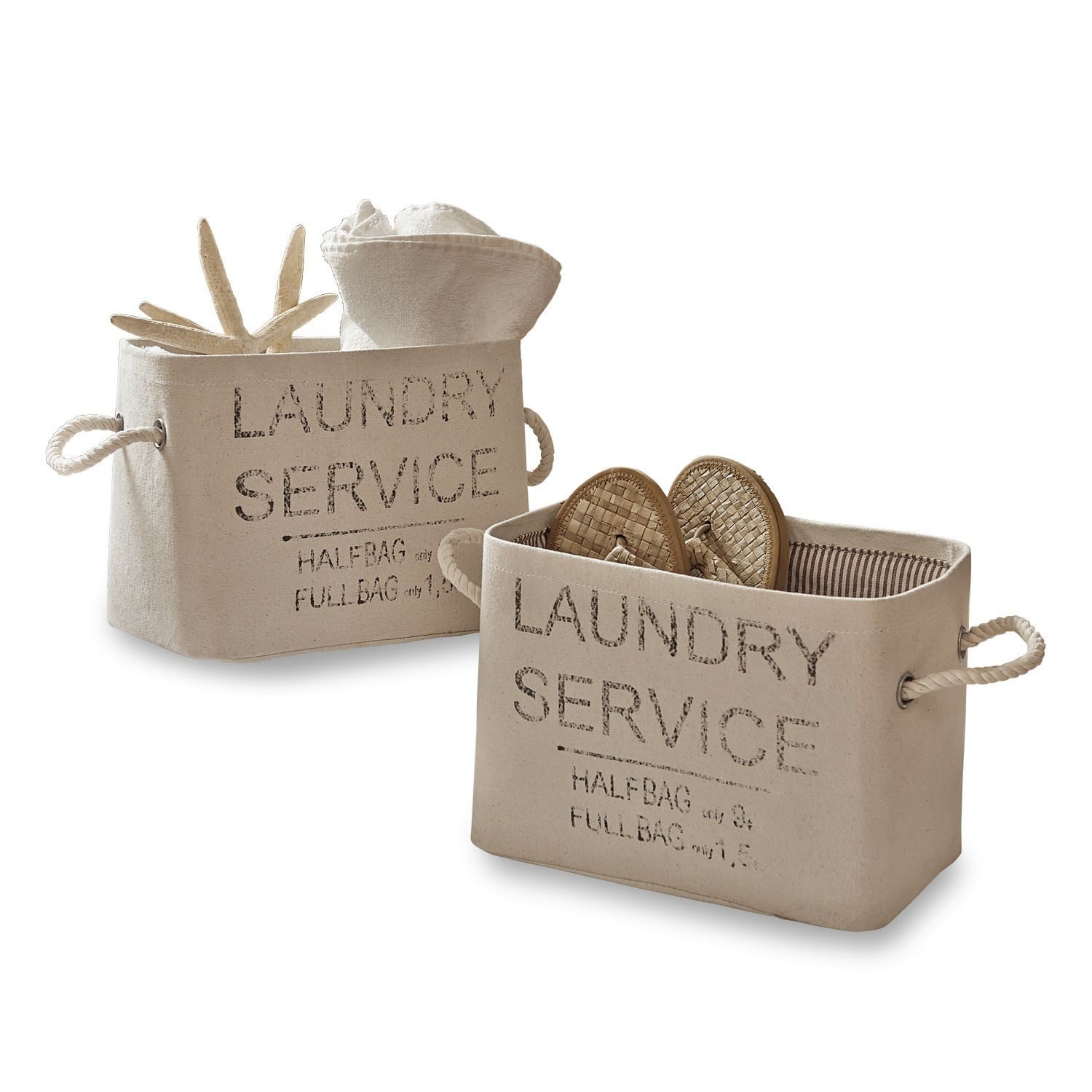 Lot de 2 paniers Laundry