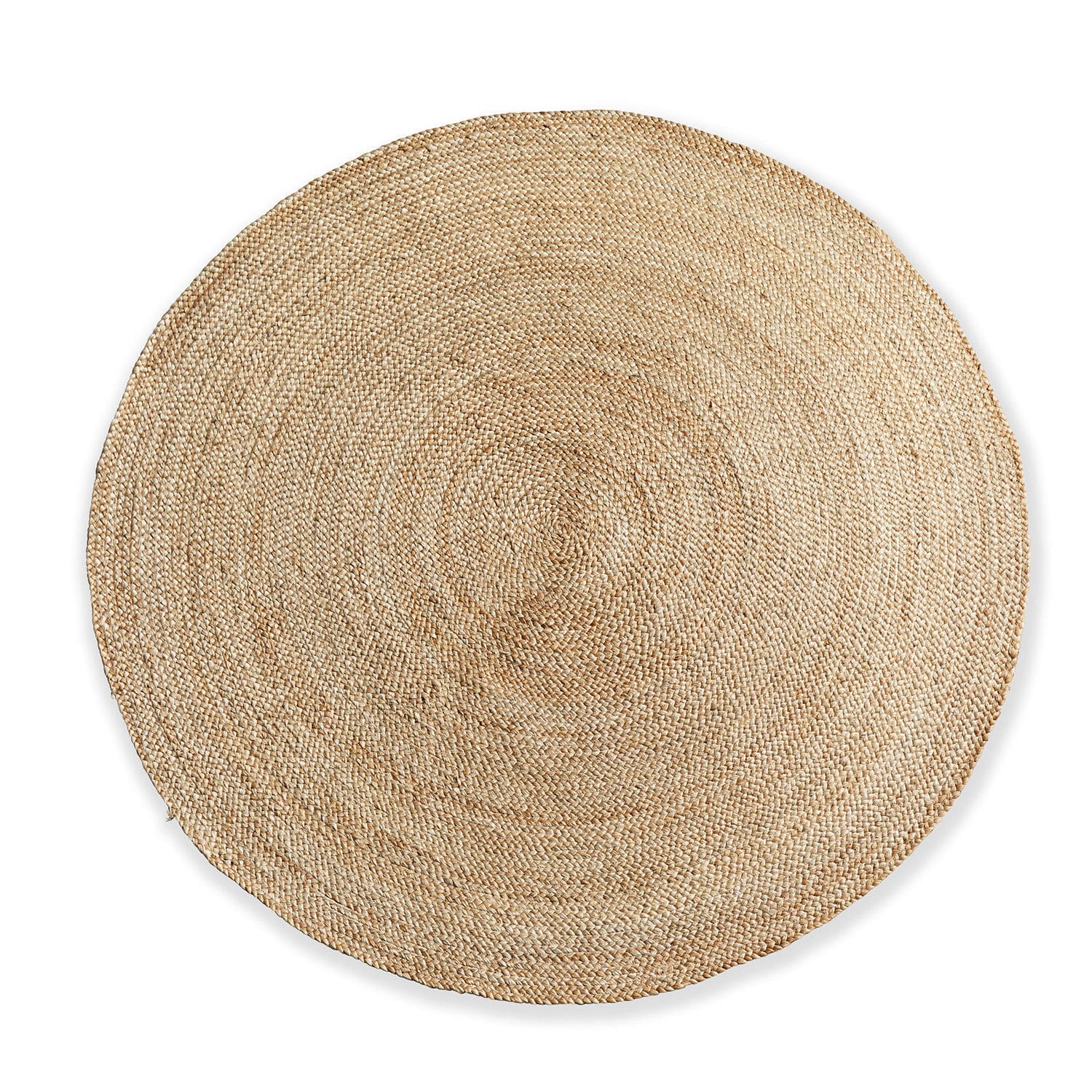Vloerkleed Imene Ronde vloerkleed van natuurlijke jute in beige, perfect voor eco- en boho-interieurs
