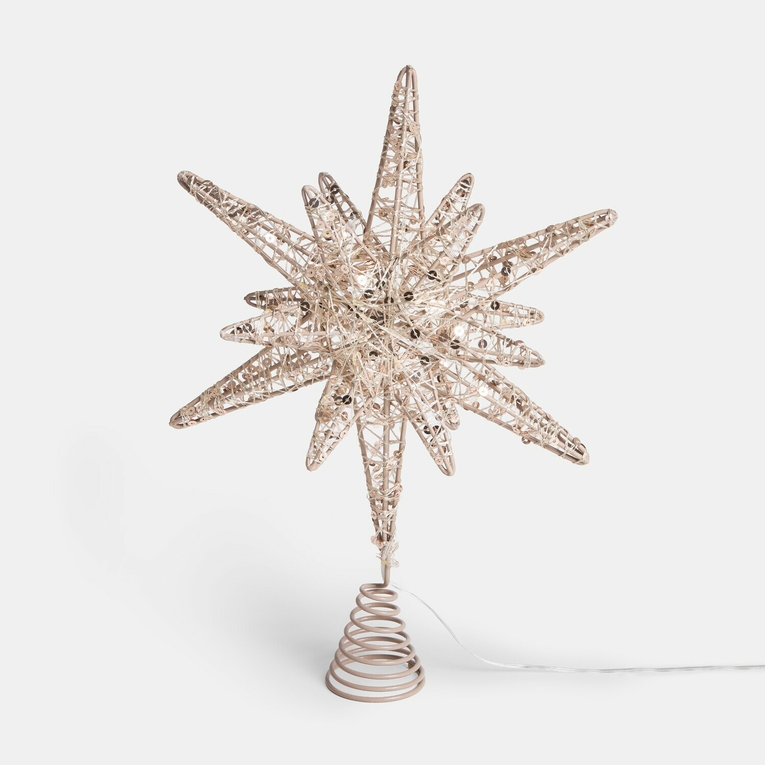 Kerstboompiek met leds Aurellith