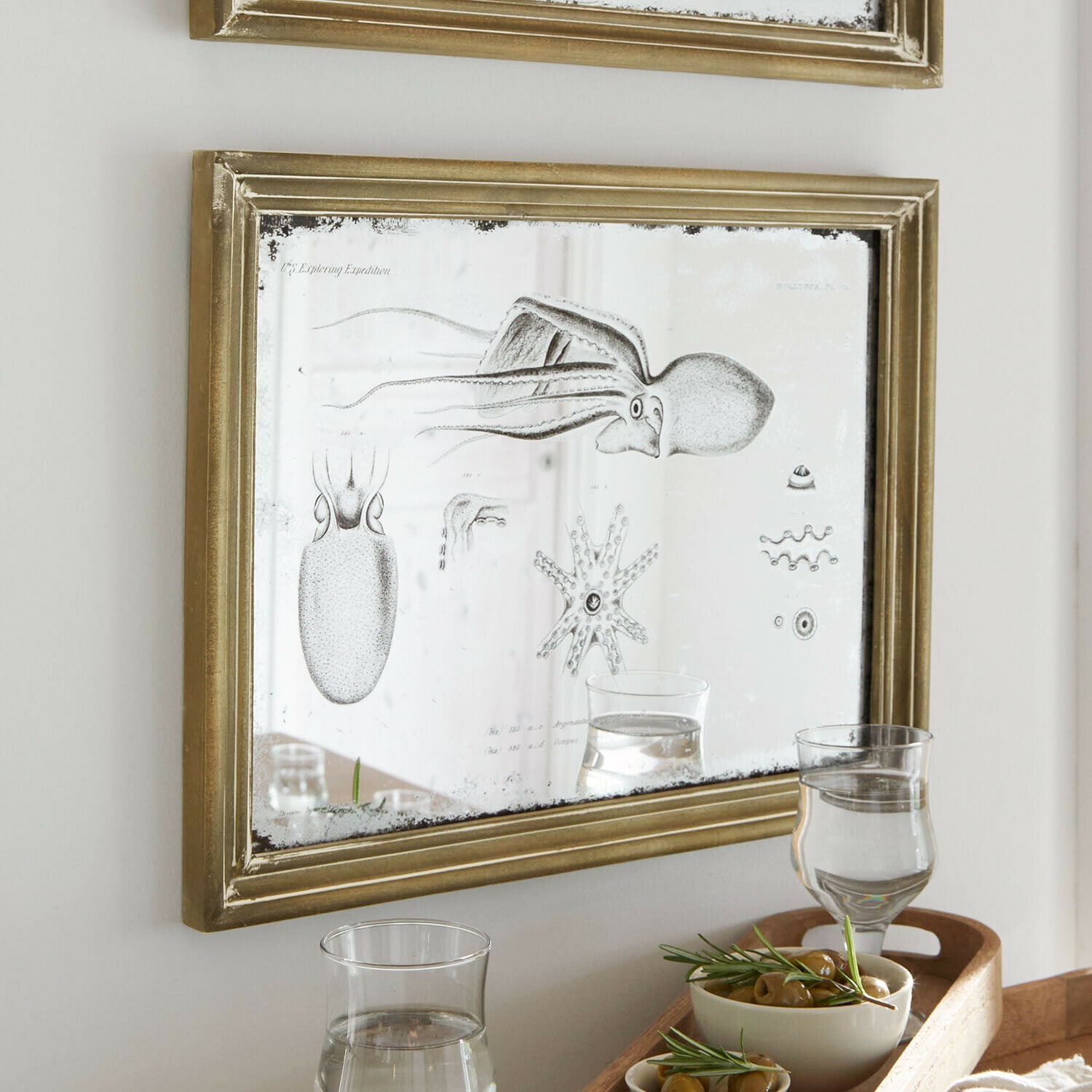 Lot de 2 miroirs à motifs Marivelles