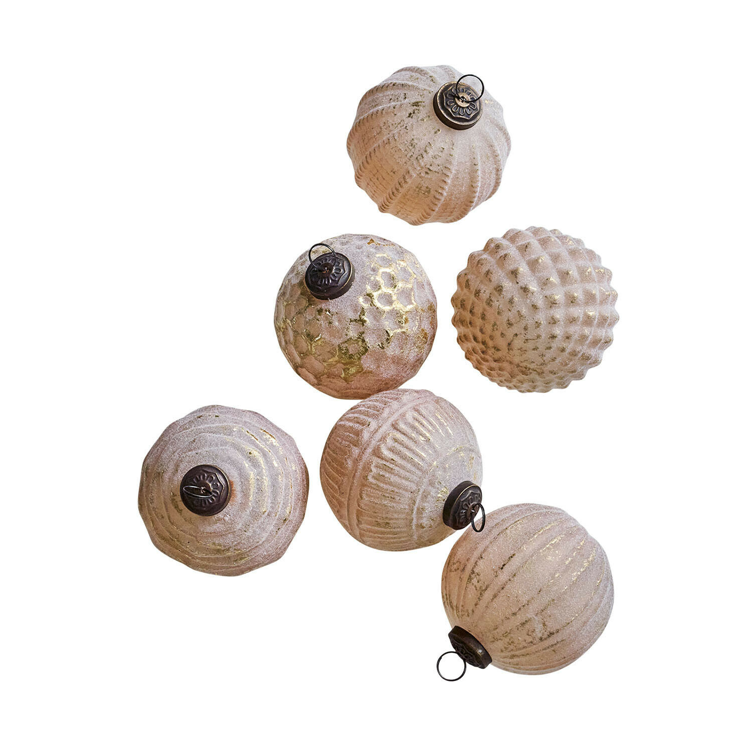 Lot de 6 boules de Noël Eirelyn