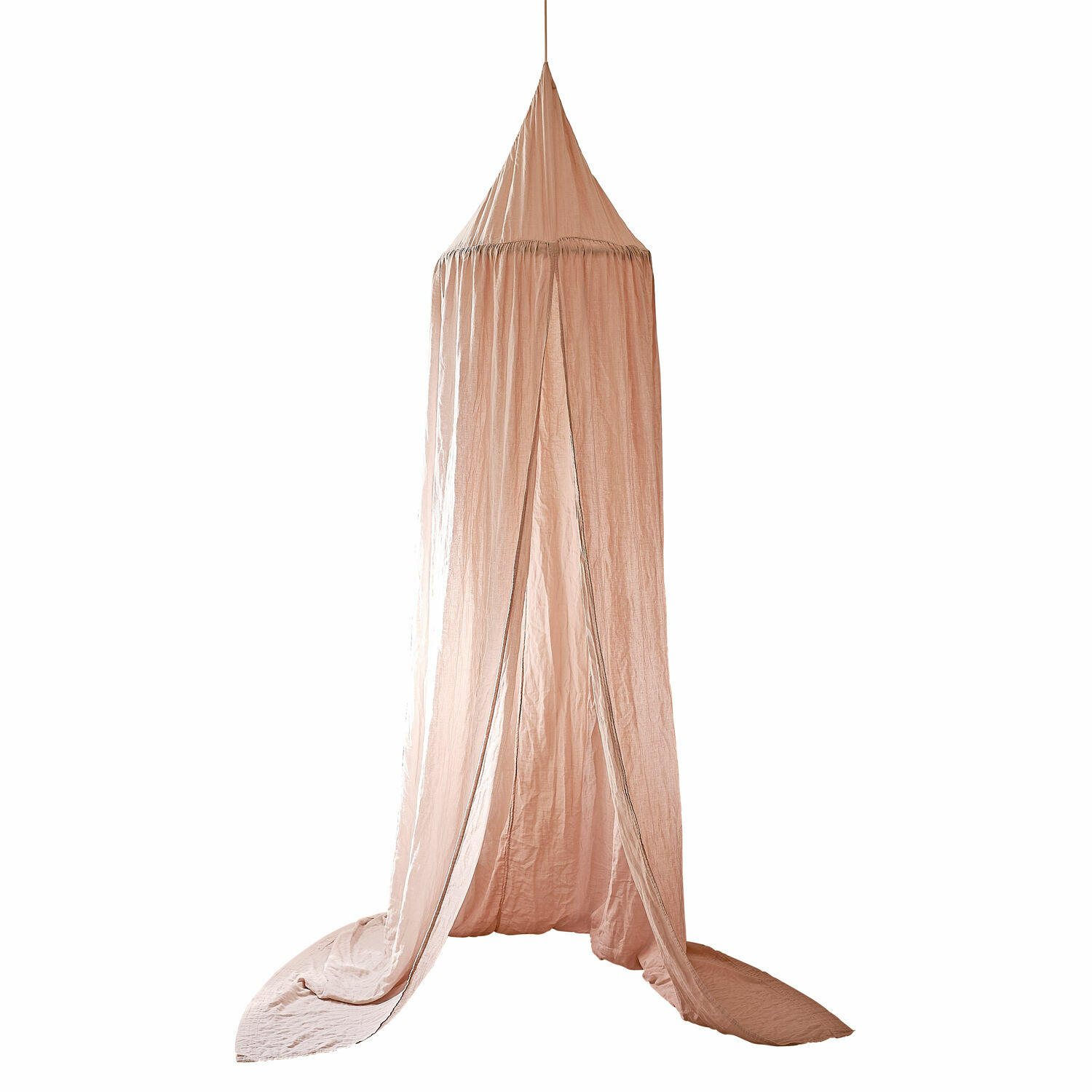 Bedhemel Lisonne Roze baldakijn van zachte stof om op te hangen, decoratie voor kinderkamer of slaapkamer