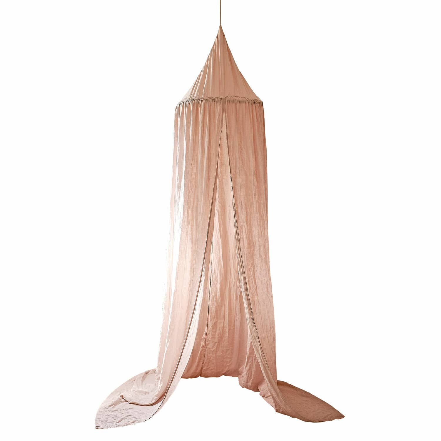 Bedhemel Lisonne Roze baldakijn van zachte stof om op te hangen, decoratie voor kinderkamer of slaapkamer