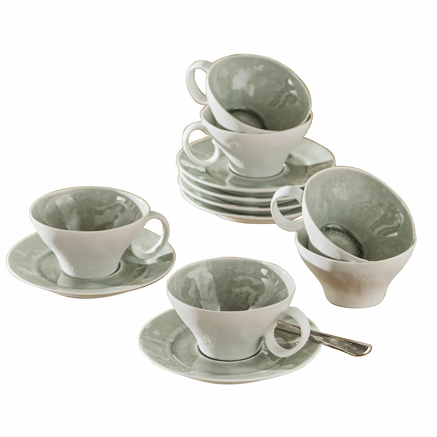 Kopje met schoteltje set van 6 Braganza