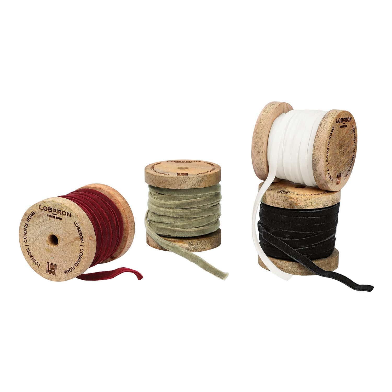 Lot de 4 rubans de velours Hilary