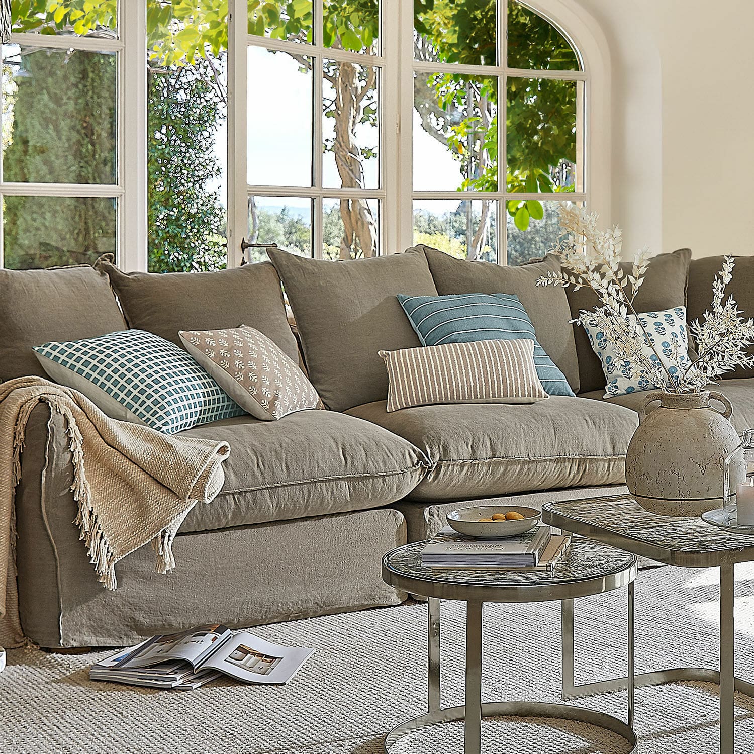 Lot de 5 housses de coussin Xantelle