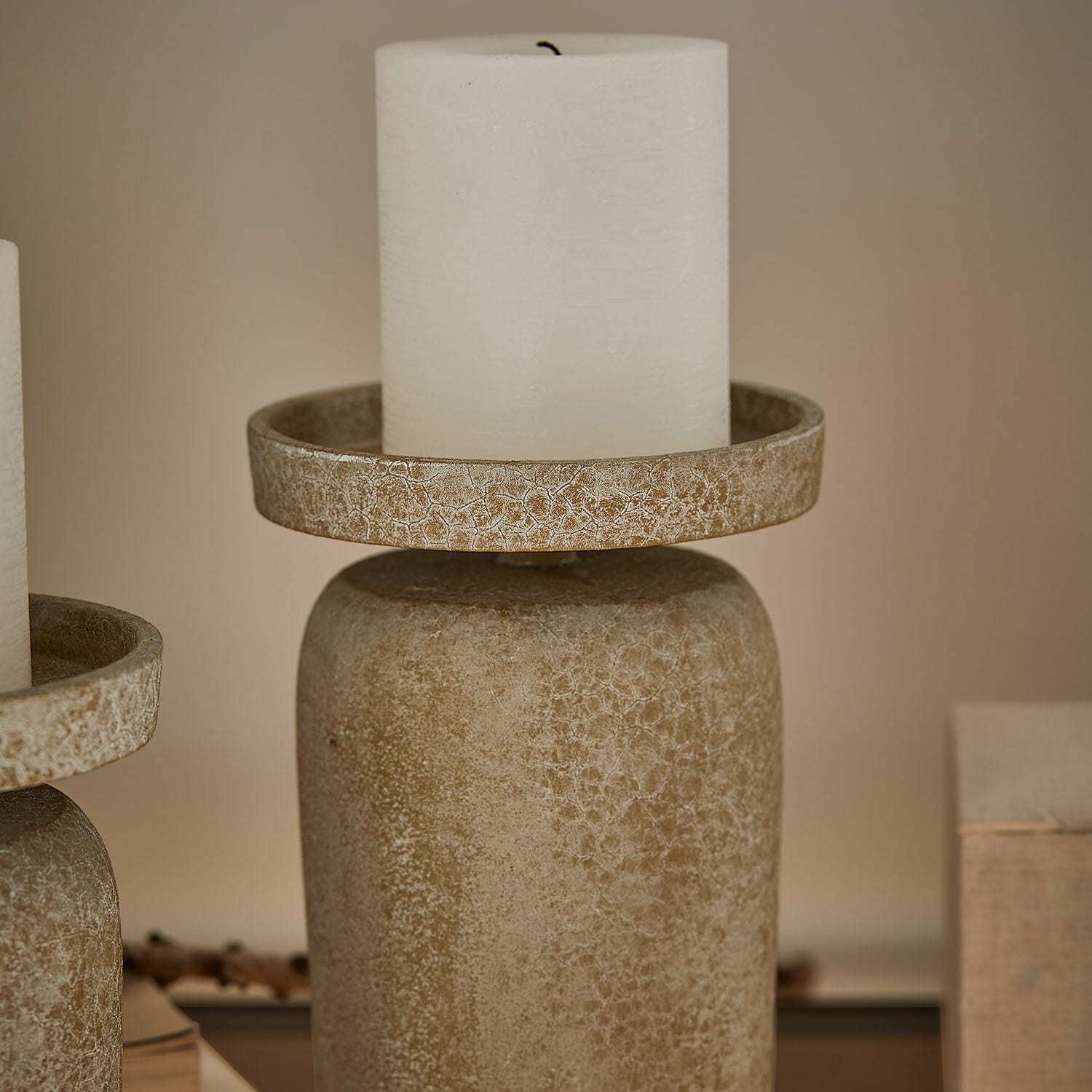 Lot de 3 bougeoirs Amsley