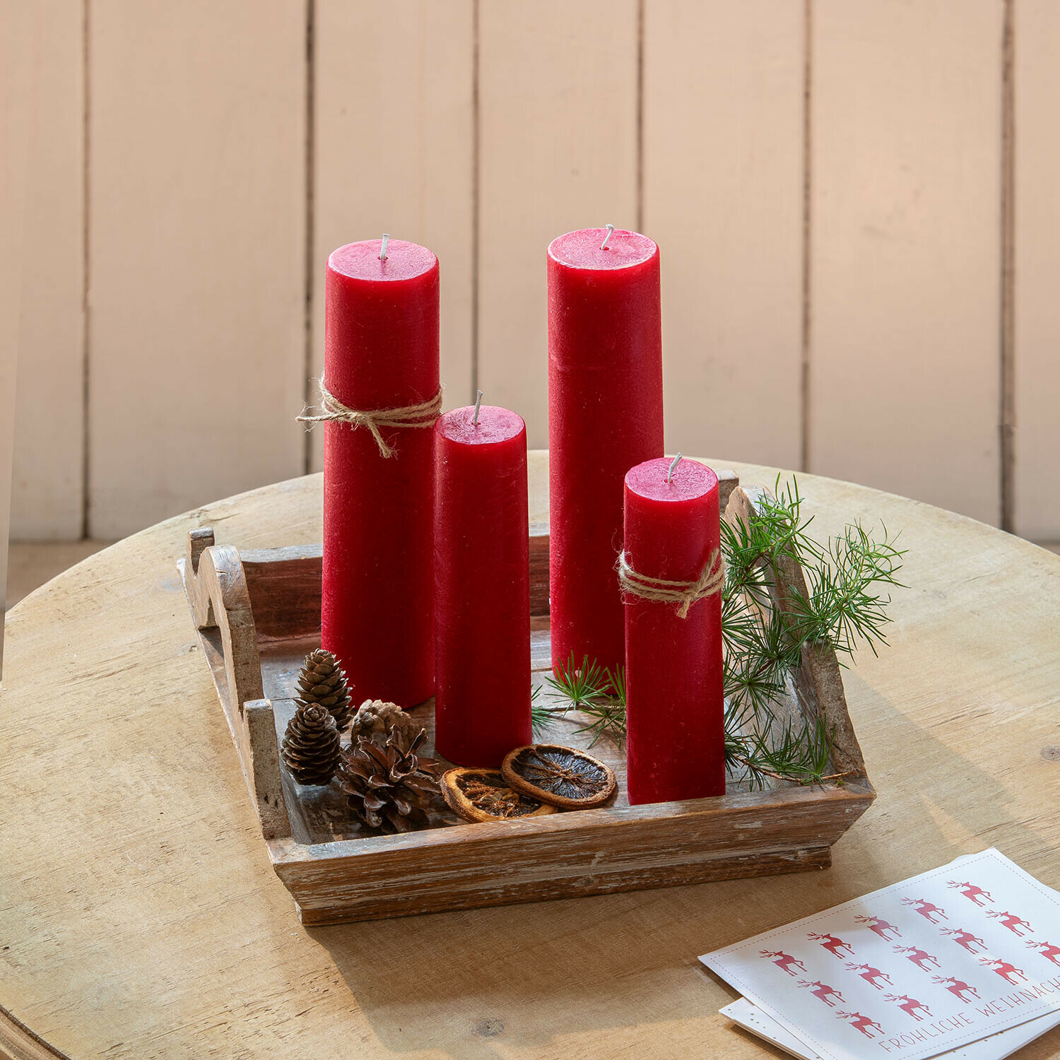 Kaars set van 4 Avinal