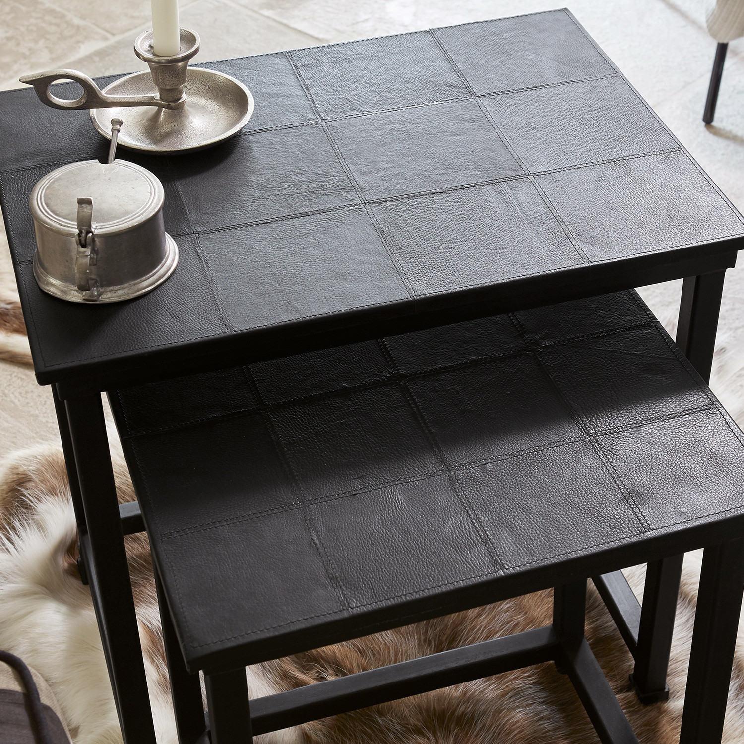 Lot de 2 tables d'appoint Blackville