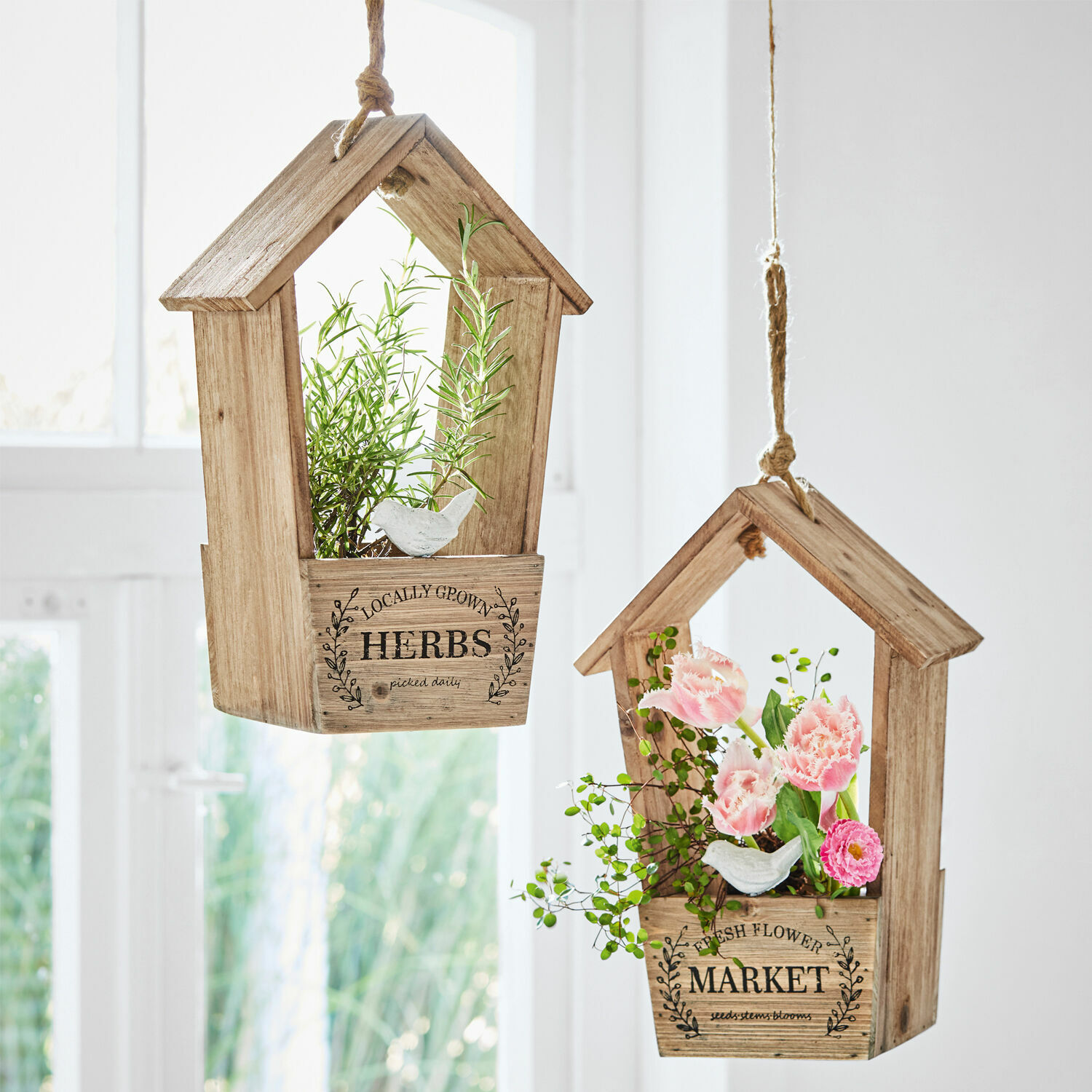 Lot de 2 jardinières Braschaat
