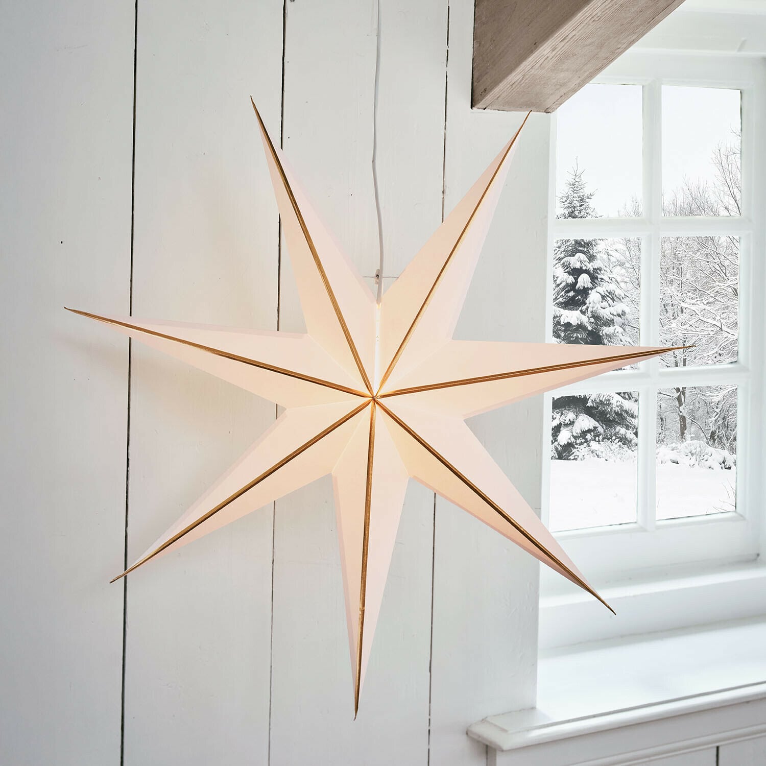 Papieren ster met verlichting Stardomen Papieren ster met verlichting Stardomen