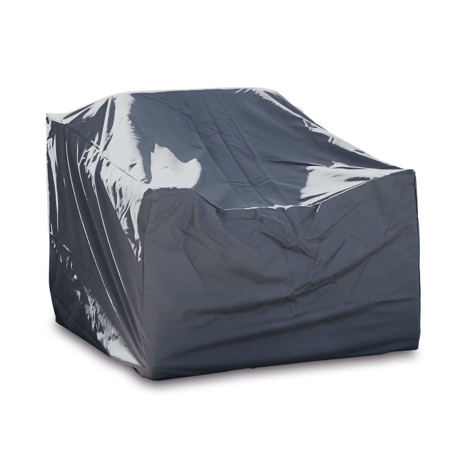Housse de protection pour mobilier de jardin en tissu imperméable gris foncé, protection extérieure