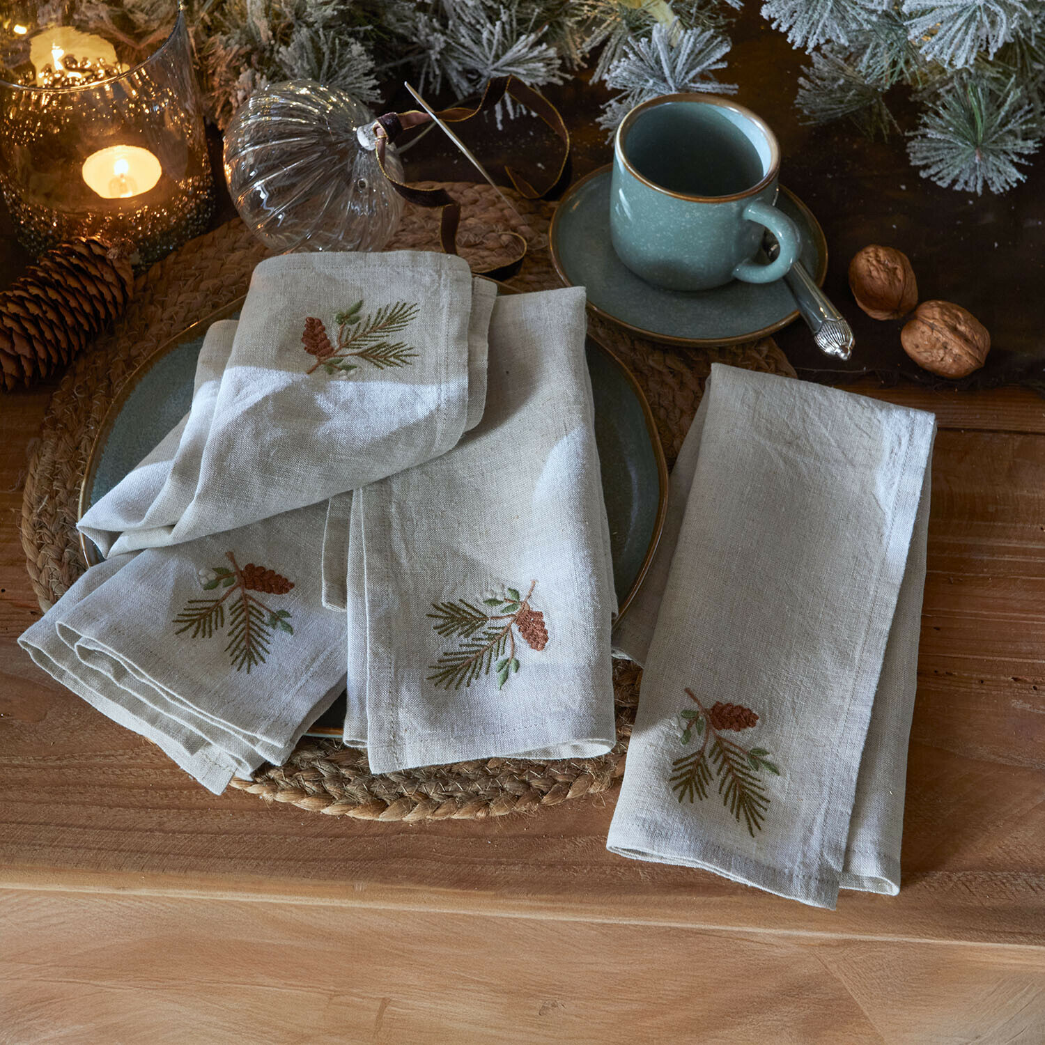 Lot de 4 serviettes de table Arlida